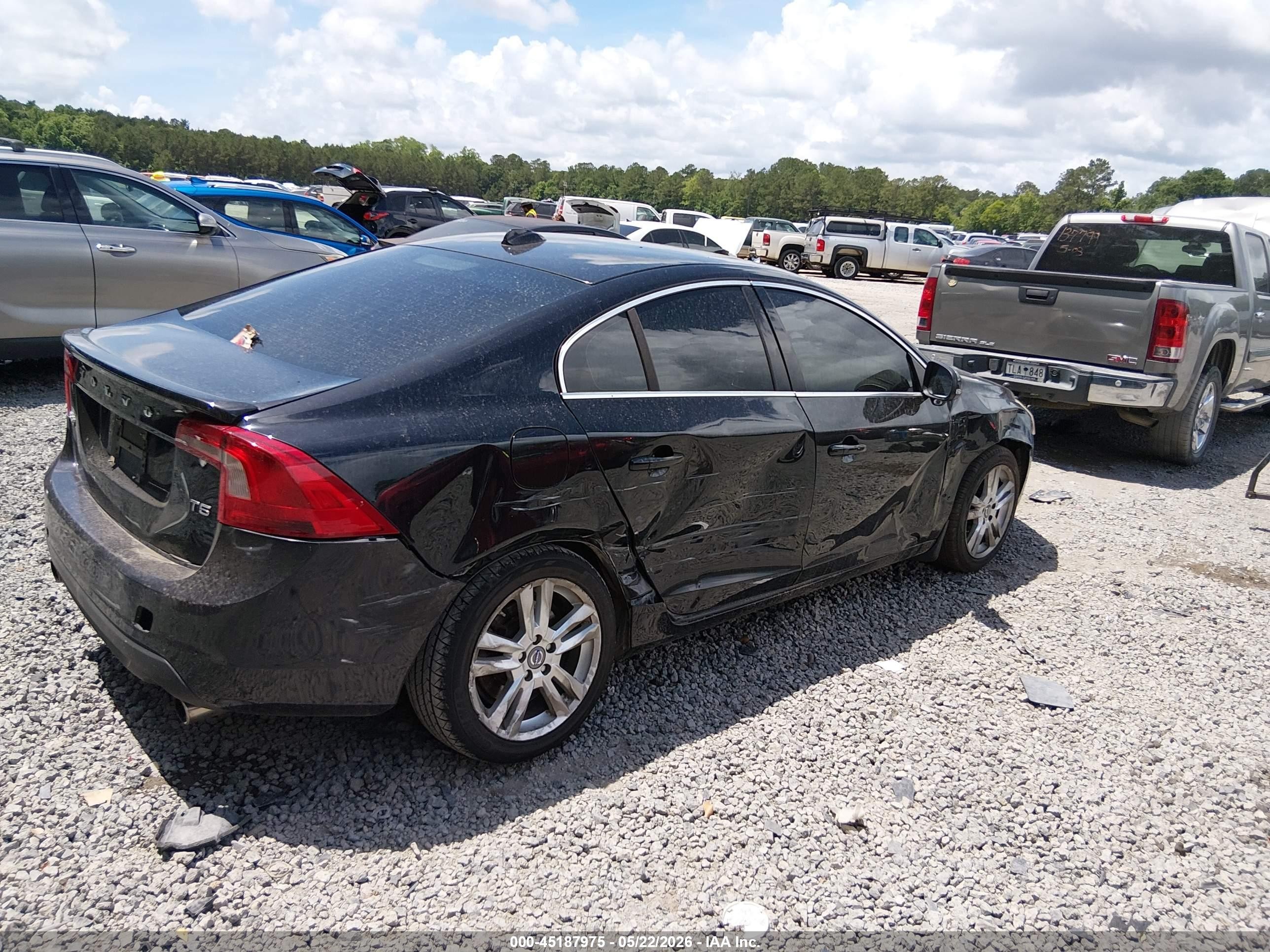 2012 Volvo S60 T5 Black vin: YV1622FS1C2109174