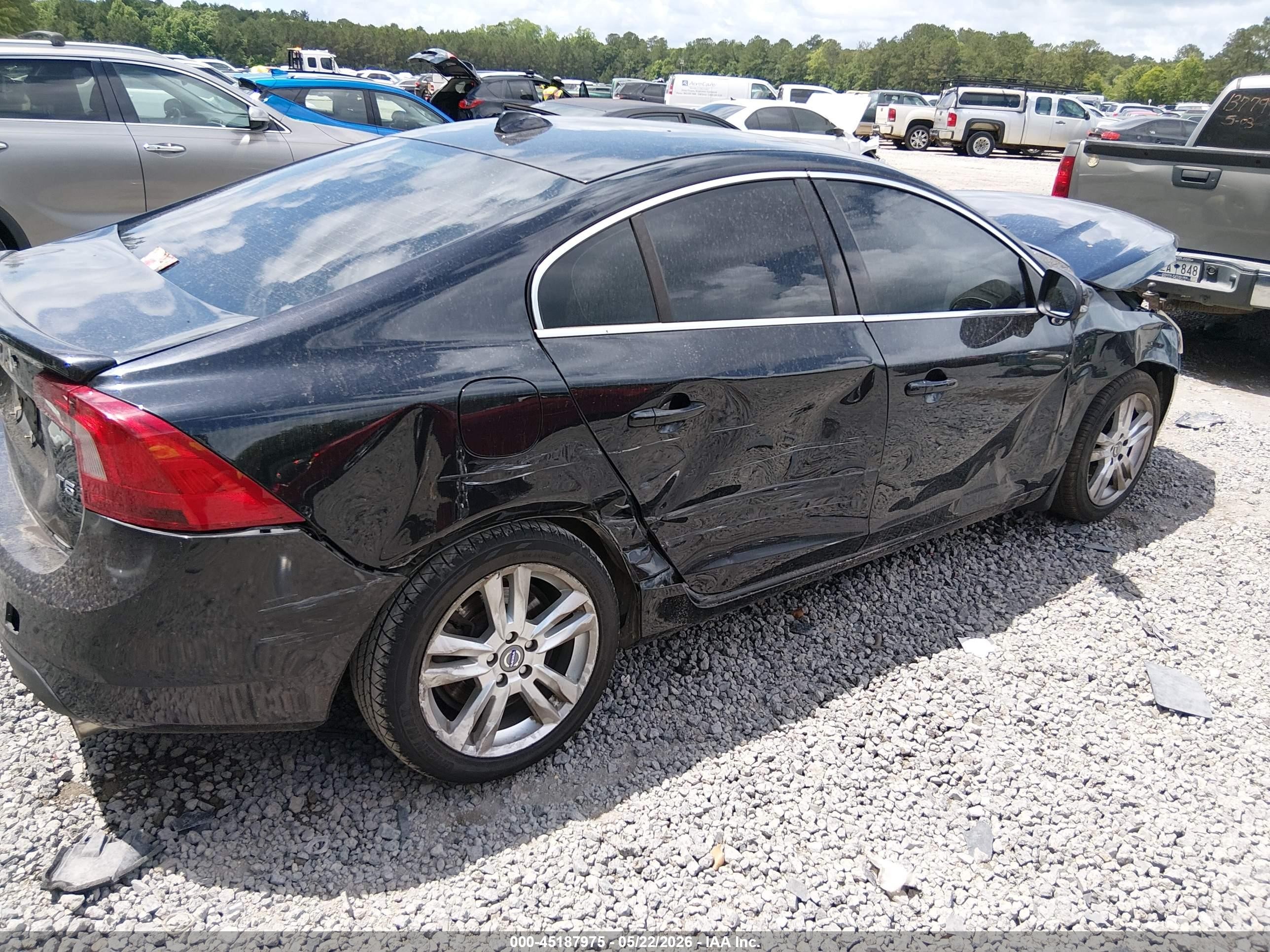 2012 Volvo S60 T5 Black vin: YV1622FS1C2109174
