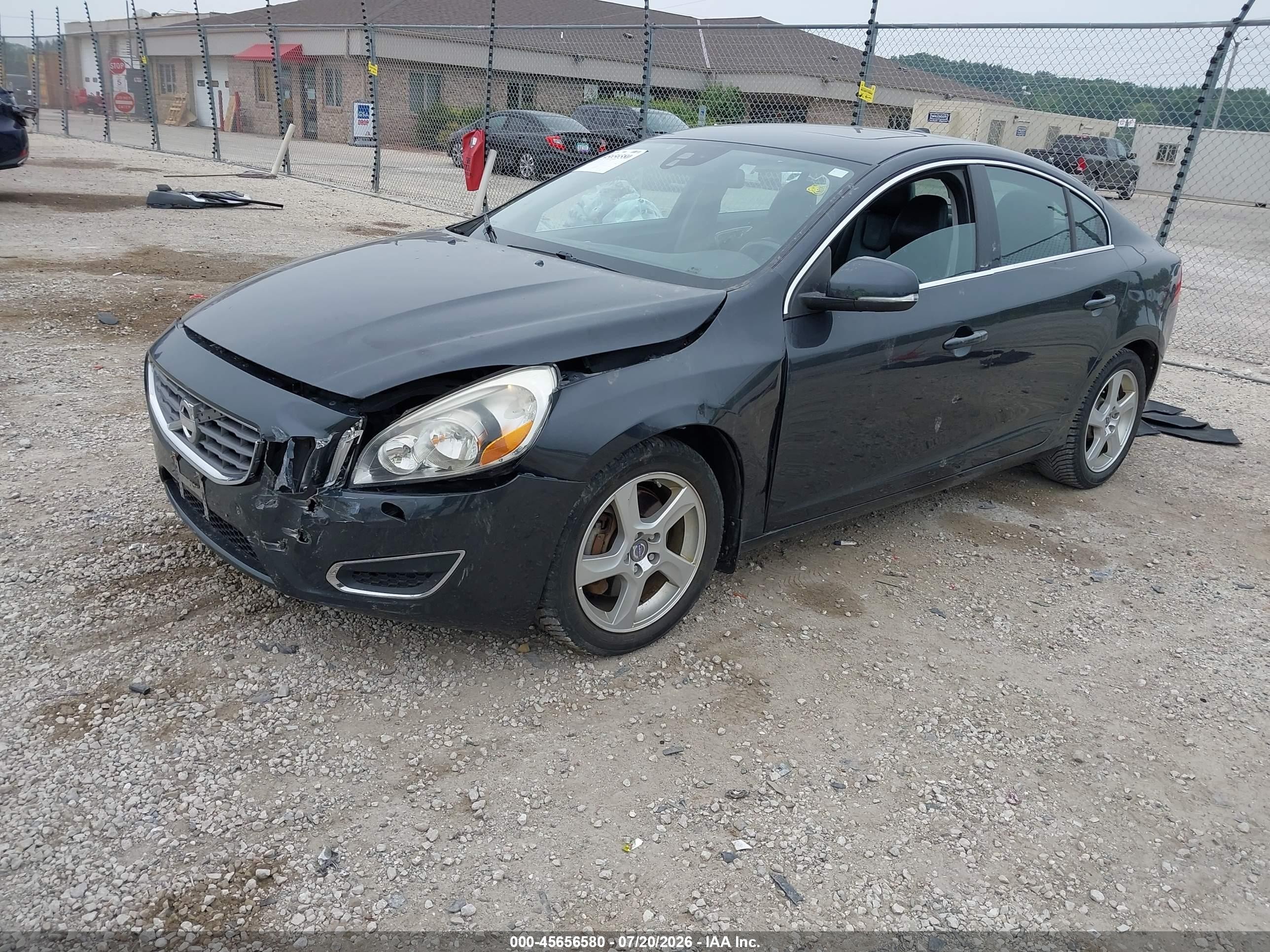 2012 Volvo S60 T5/t5 W/moonroof Gray vin: YV1622FS1C2109966