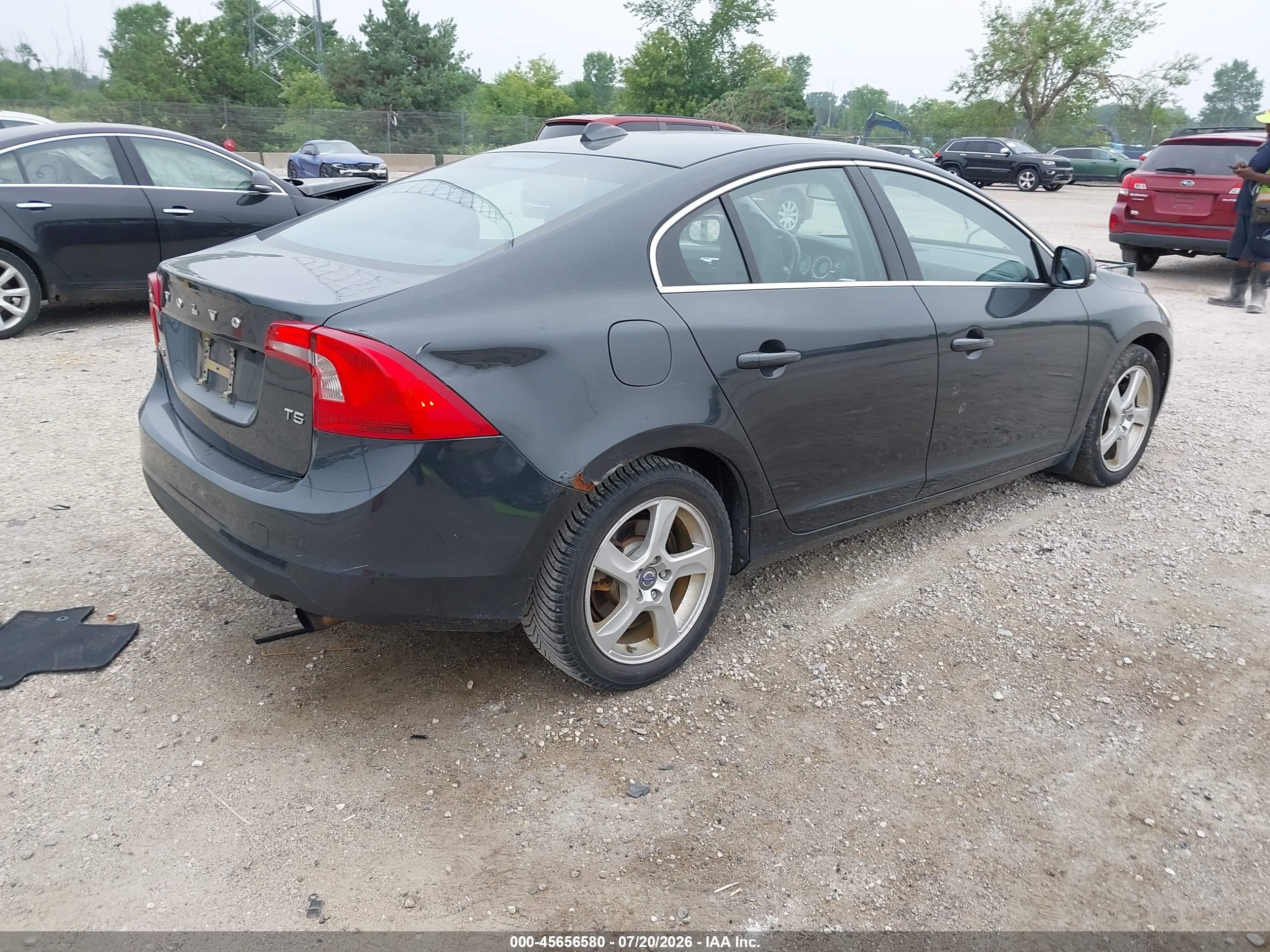 2012 Volvo S60 T5/t5 W/moonroof Gray vin: YV1622FS1C2109966