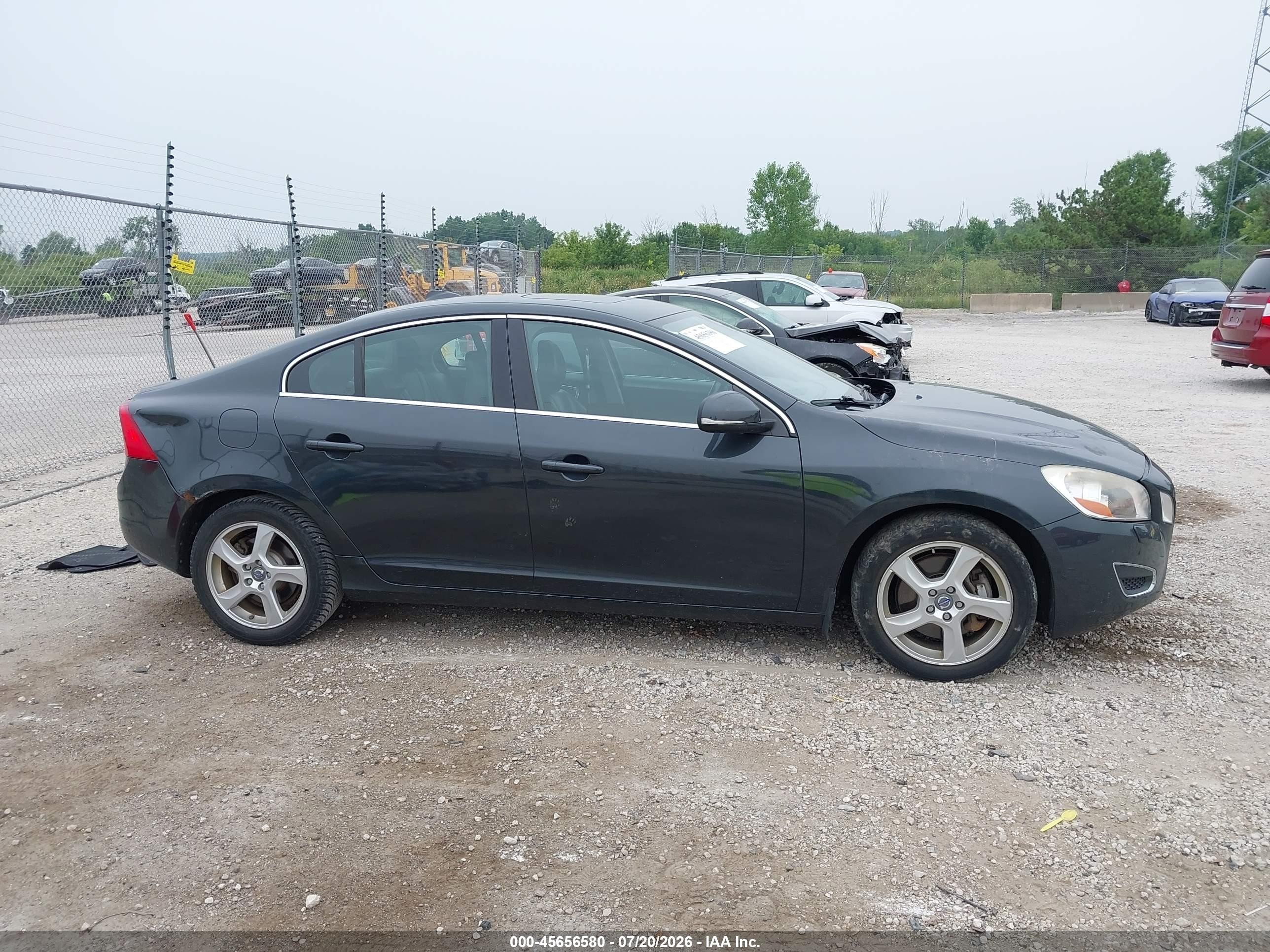 2012 Volvo S60 T5/t5 W/moonroof Gray vin: YV1622FS1C2109966