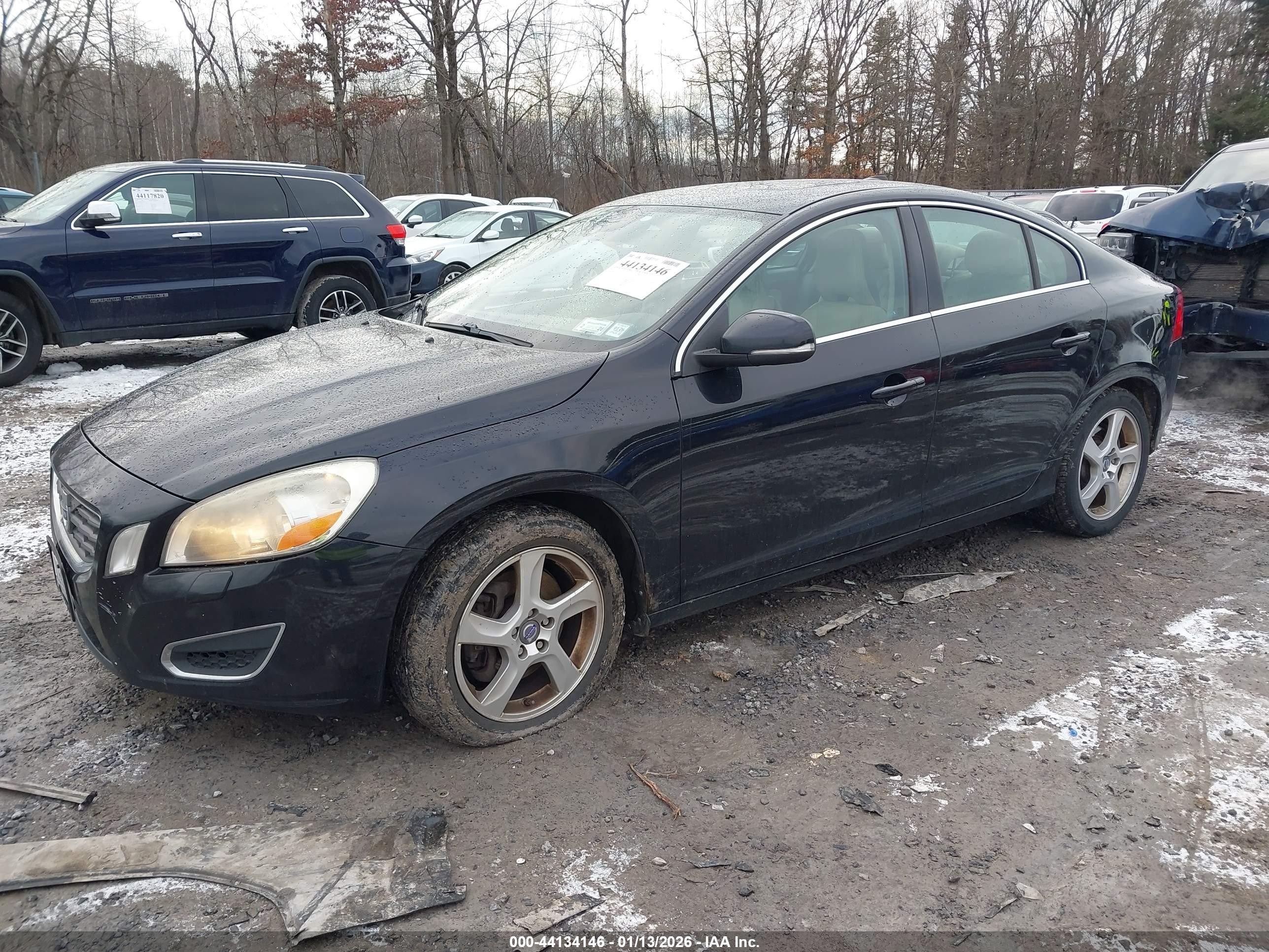 2012 Volvo S60 T5 Black vin: YV1622FS1C2139453