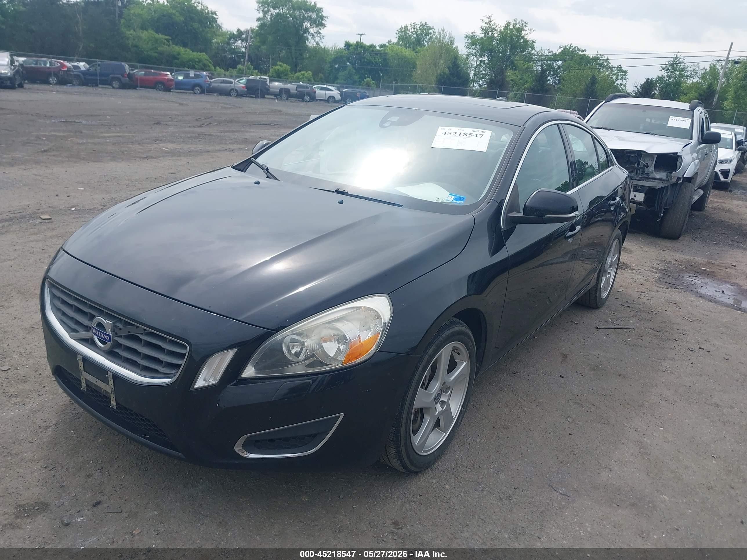 2012 Volvo S60 T5 Black vin: YV1622FS2C2037160