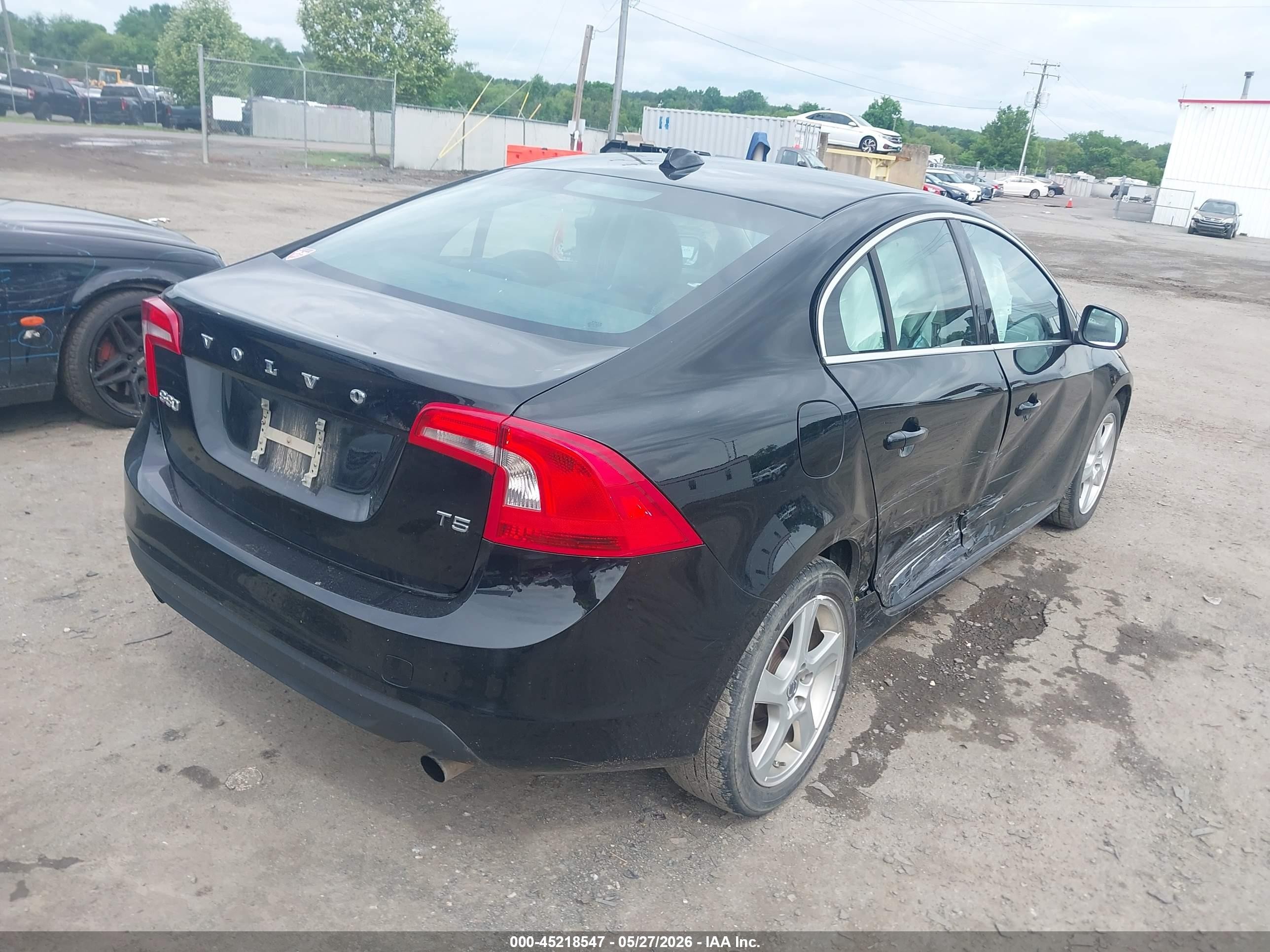 2012 Volvo S60 T5 Black vin: YV1622FS2C2037160