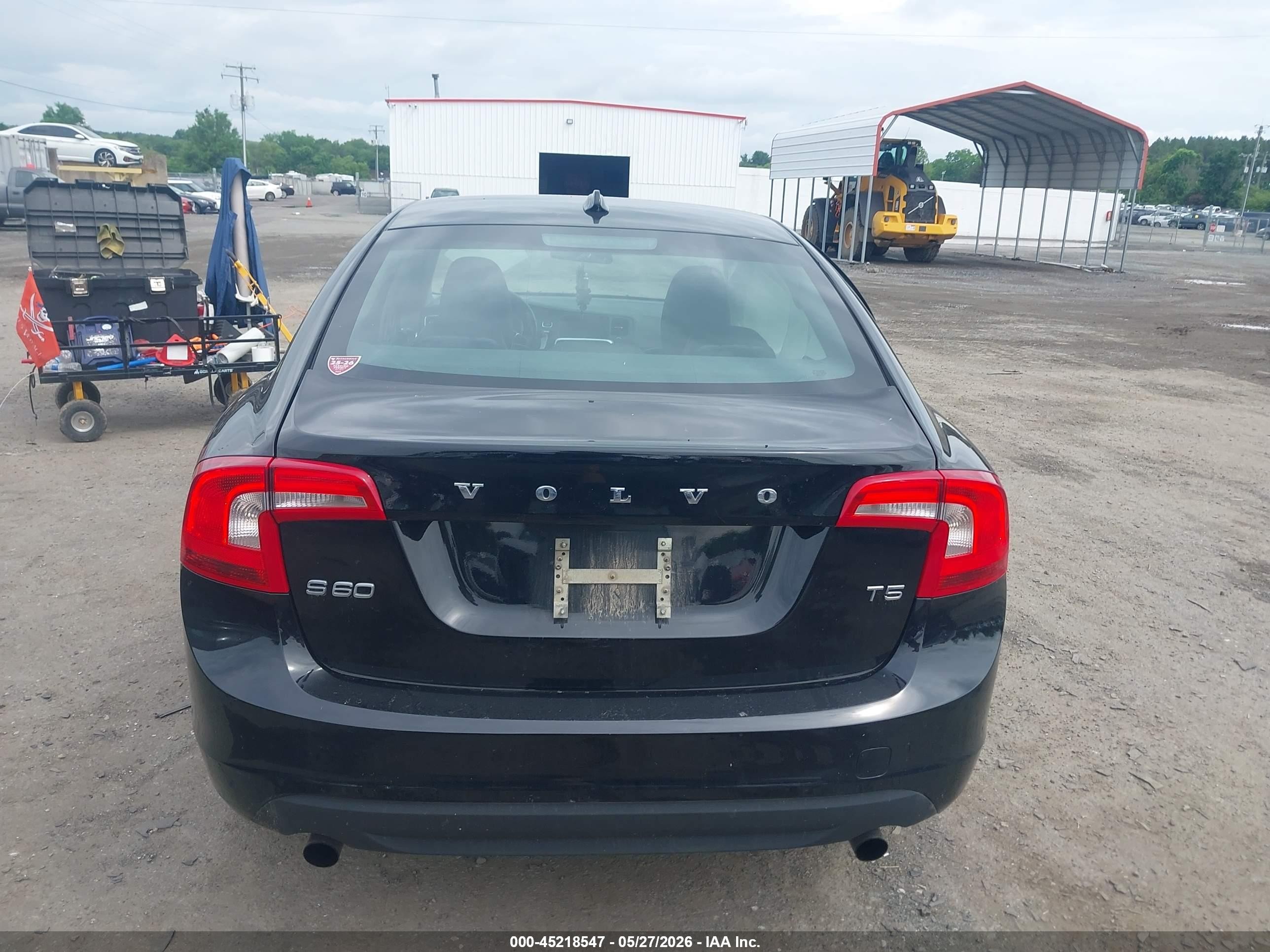 2012 Volvo S60 T5 Black vin: YV1622FS2C2037160