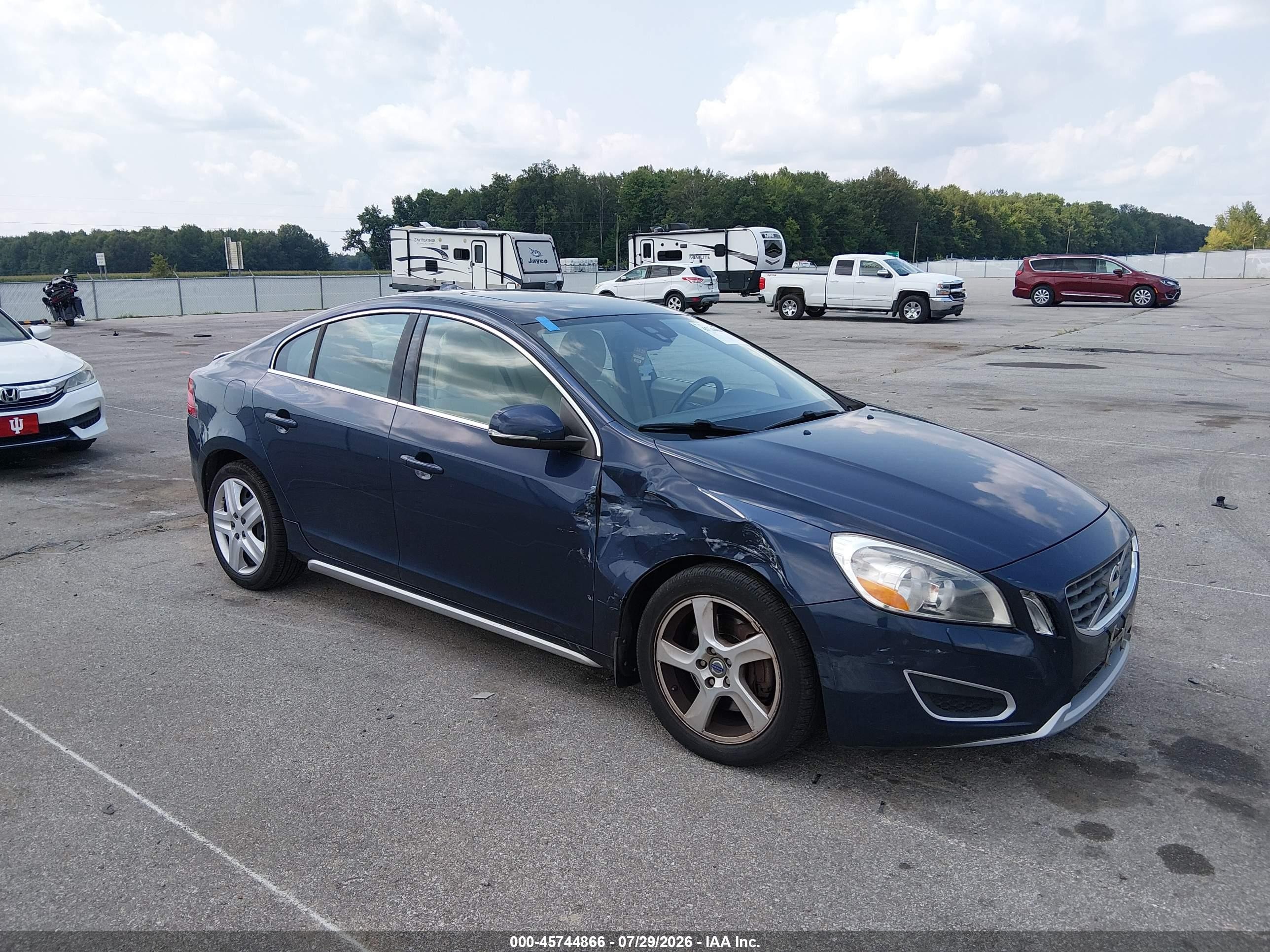 2012 Volvo S60 T5 Dark Blue vin: YV1622FS2C2099271