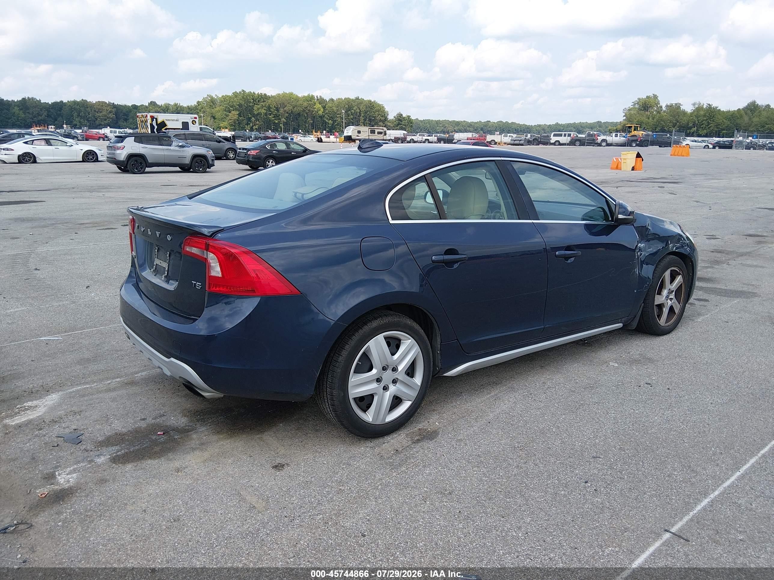 2012 Volvo S60 T5 Dark Blue vin: YV1622FS2C2099271