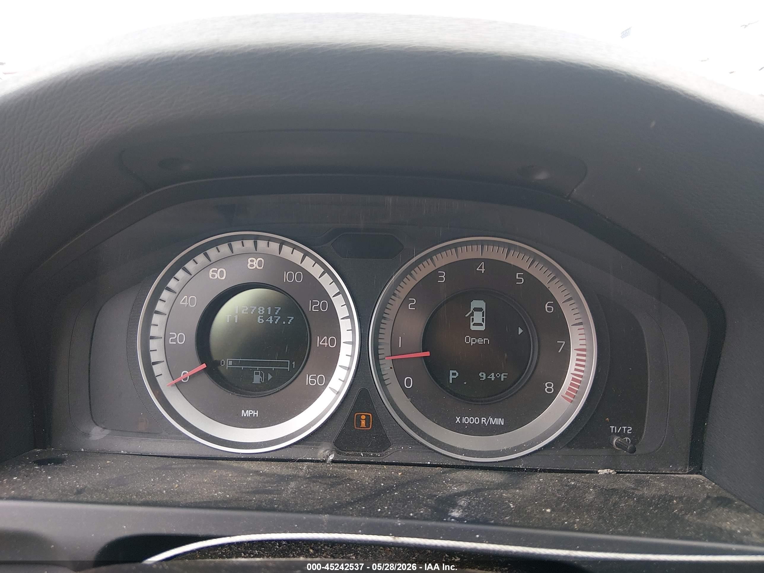 2012 Volvo S60 T5 Черный vin: YV1622FS2C2128073