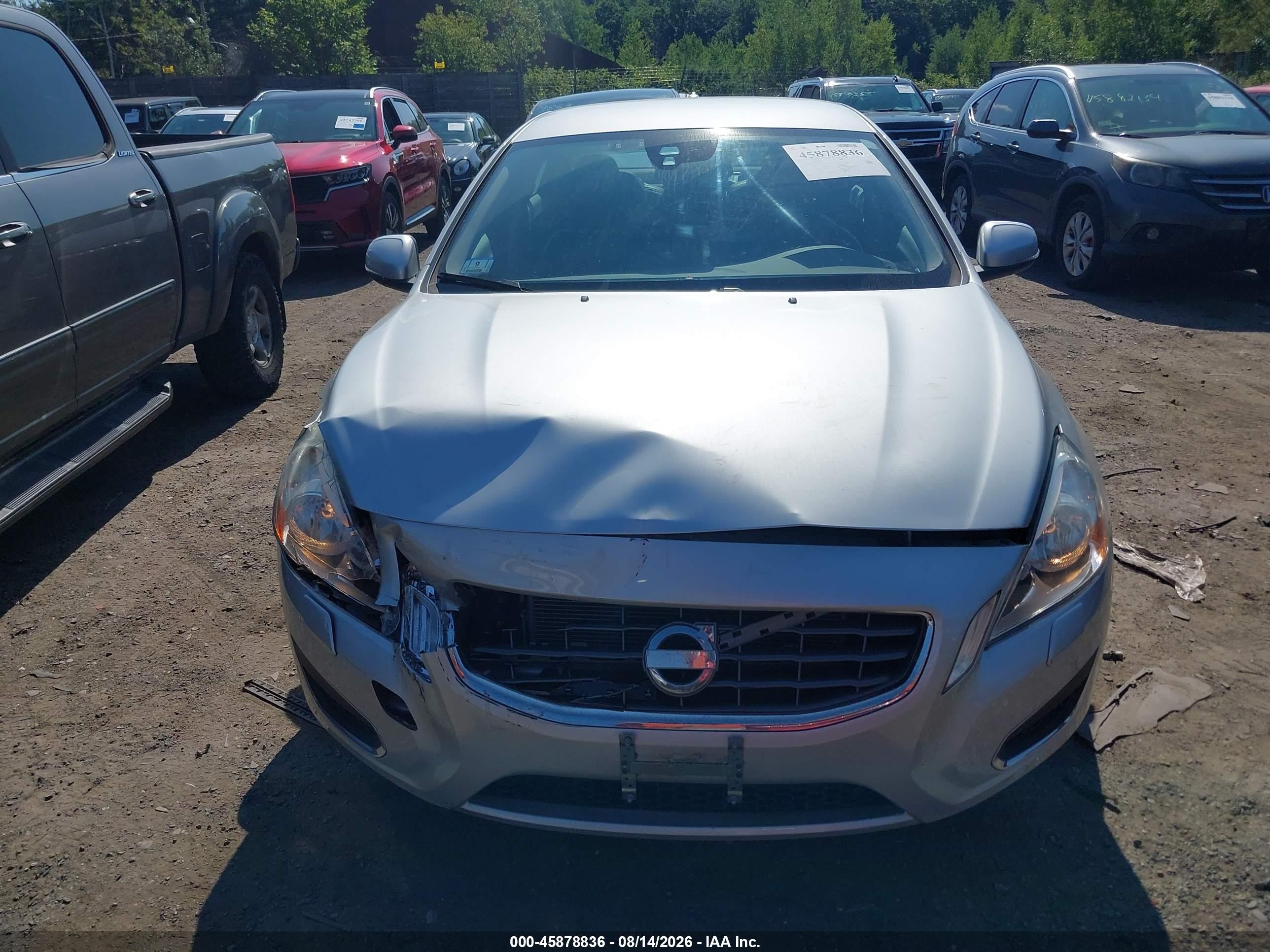 2012 Volvo S60 T5/t5 W/moonroof Silver vin: YV1622FS2C2129126