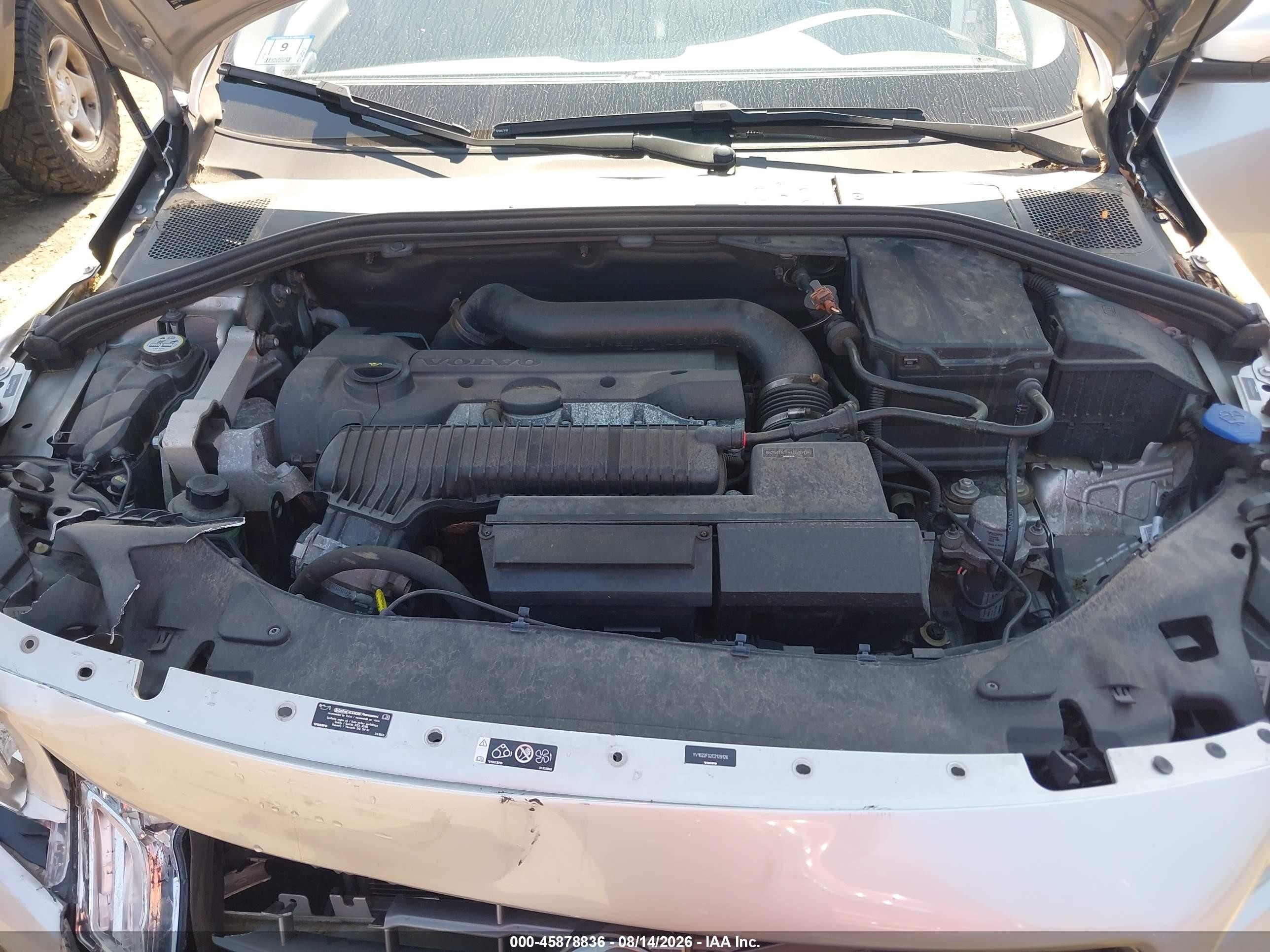 2012 Volvo S60 T5/t5 W/moonroof Silver vin: YV1622FS2C2129126