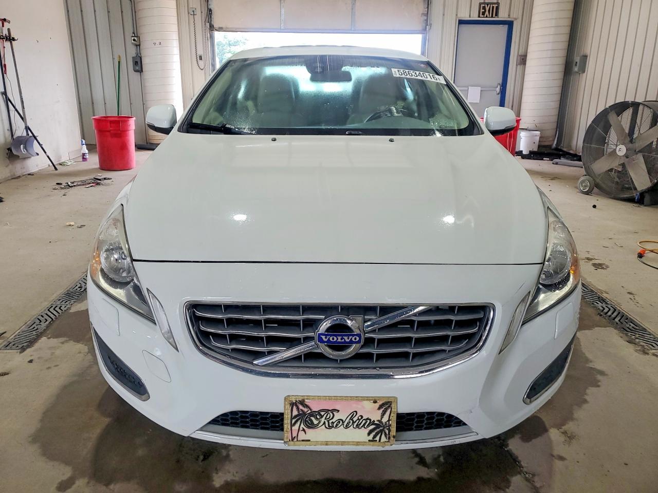 2012 Volvo S60 T5 White vin: YV1622FS3C2054761