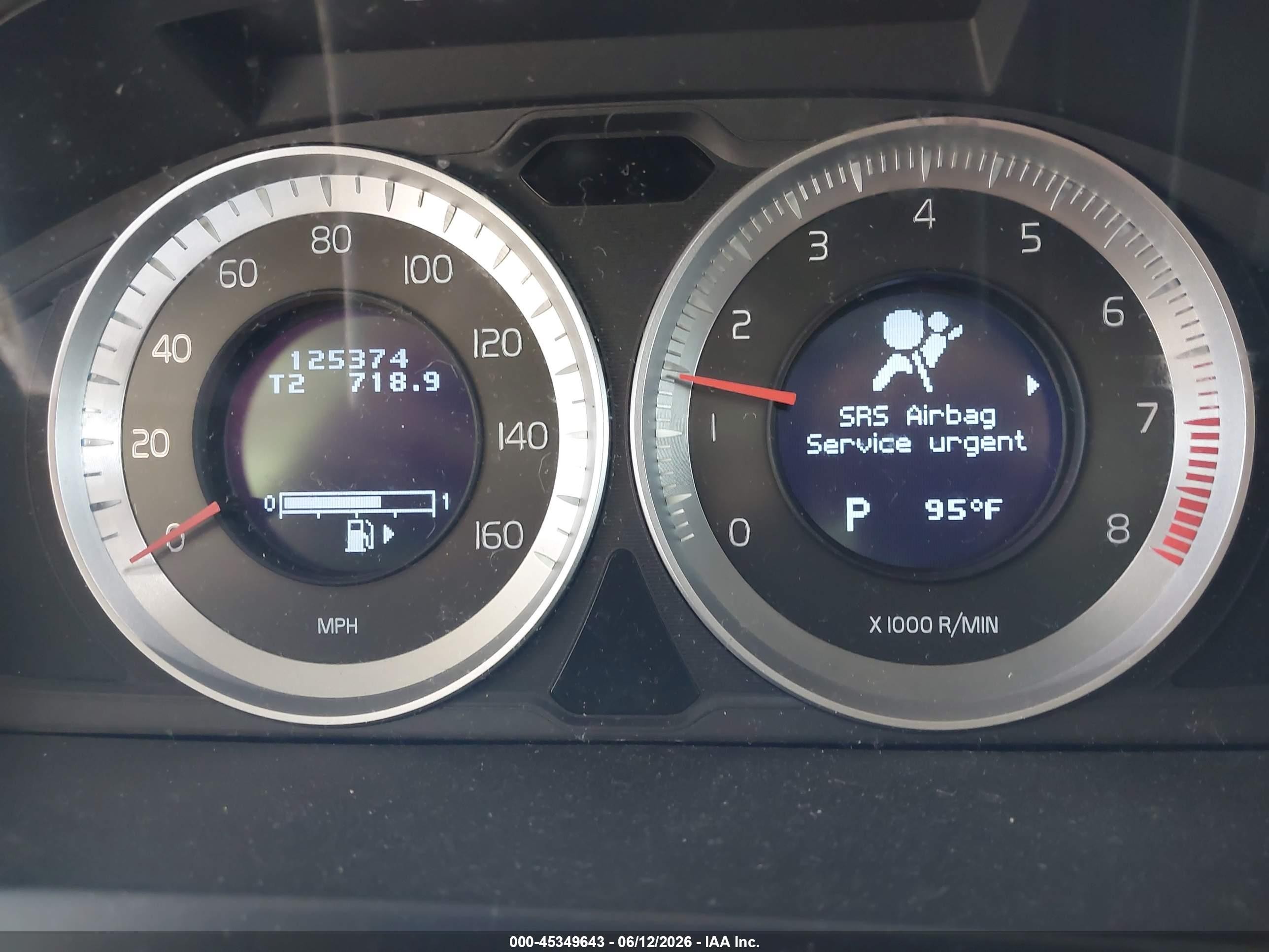 2012 Volvo S60 T5 Серый vin: YV1622FS4C2038990