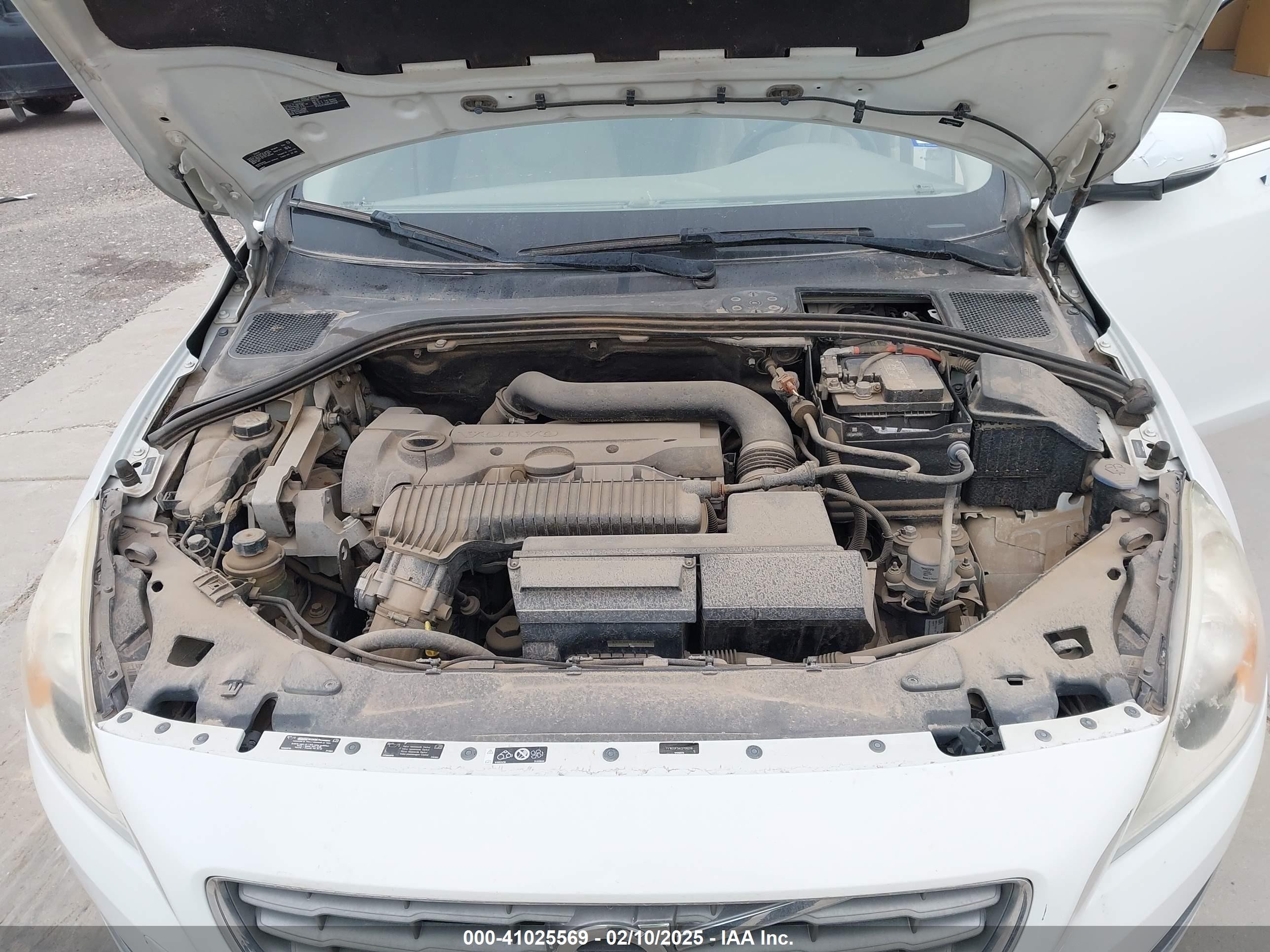 2012 Volvo S60 T5 White vin: YV1622FS4C2128219