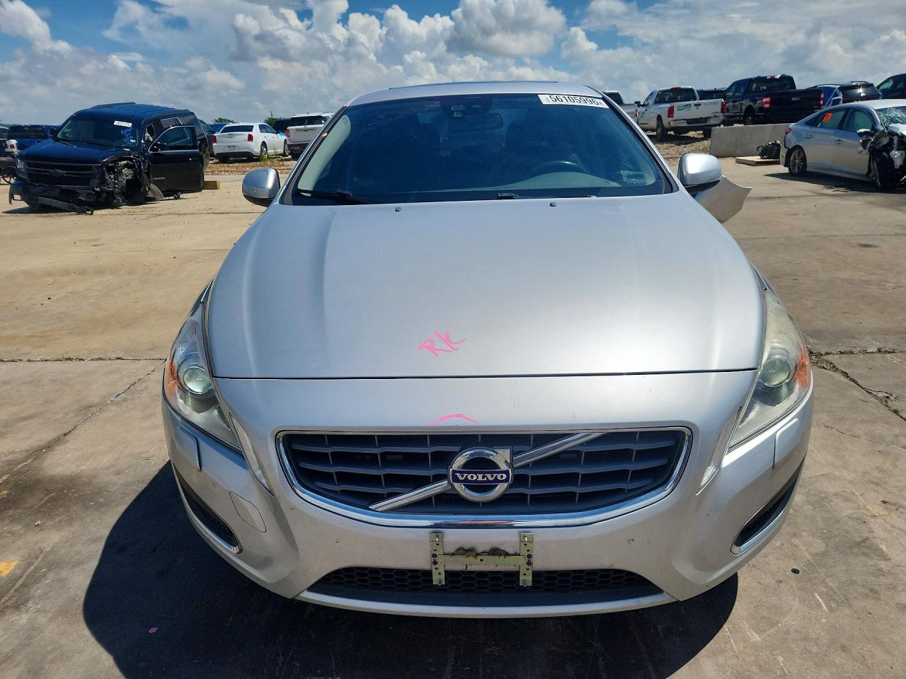 2012 Volvo S60 T5 Silver vin: YV1622FS4C2129760