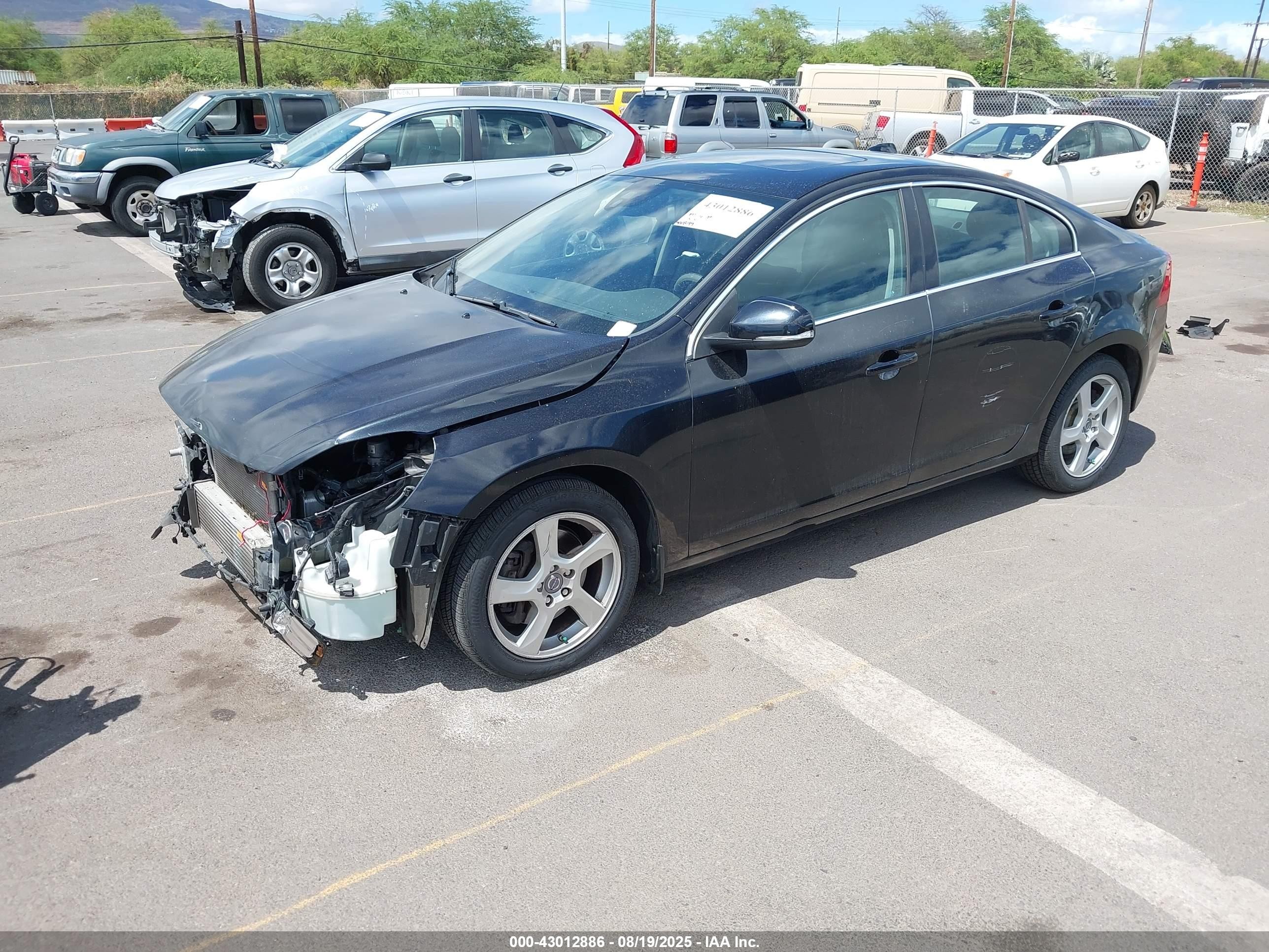 2012 Volvo S60 T5 Black vin: YV1622FS5C2106259