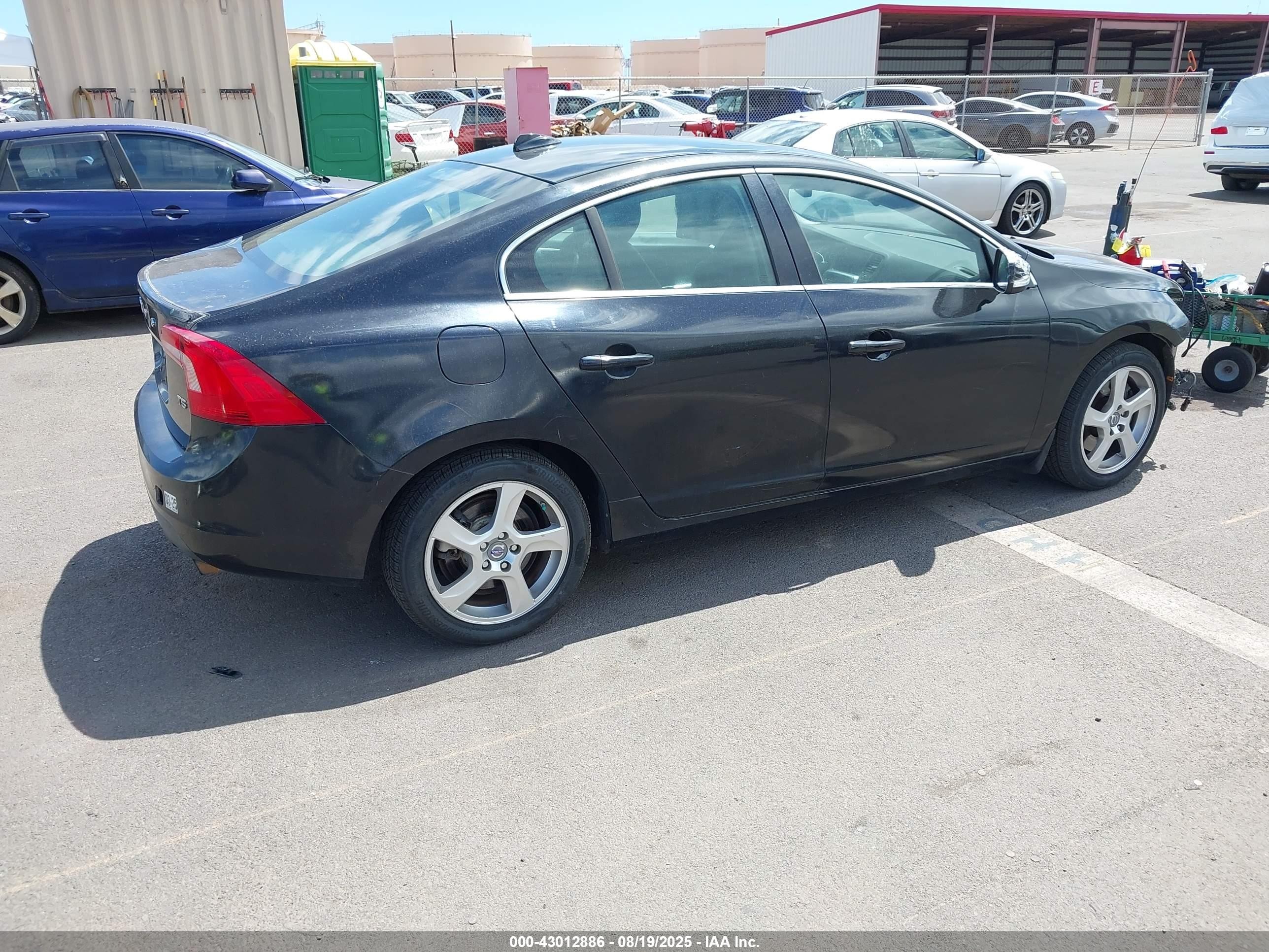 2012 Volvo S60 T5 Black vin: YV1622FS5C2106259