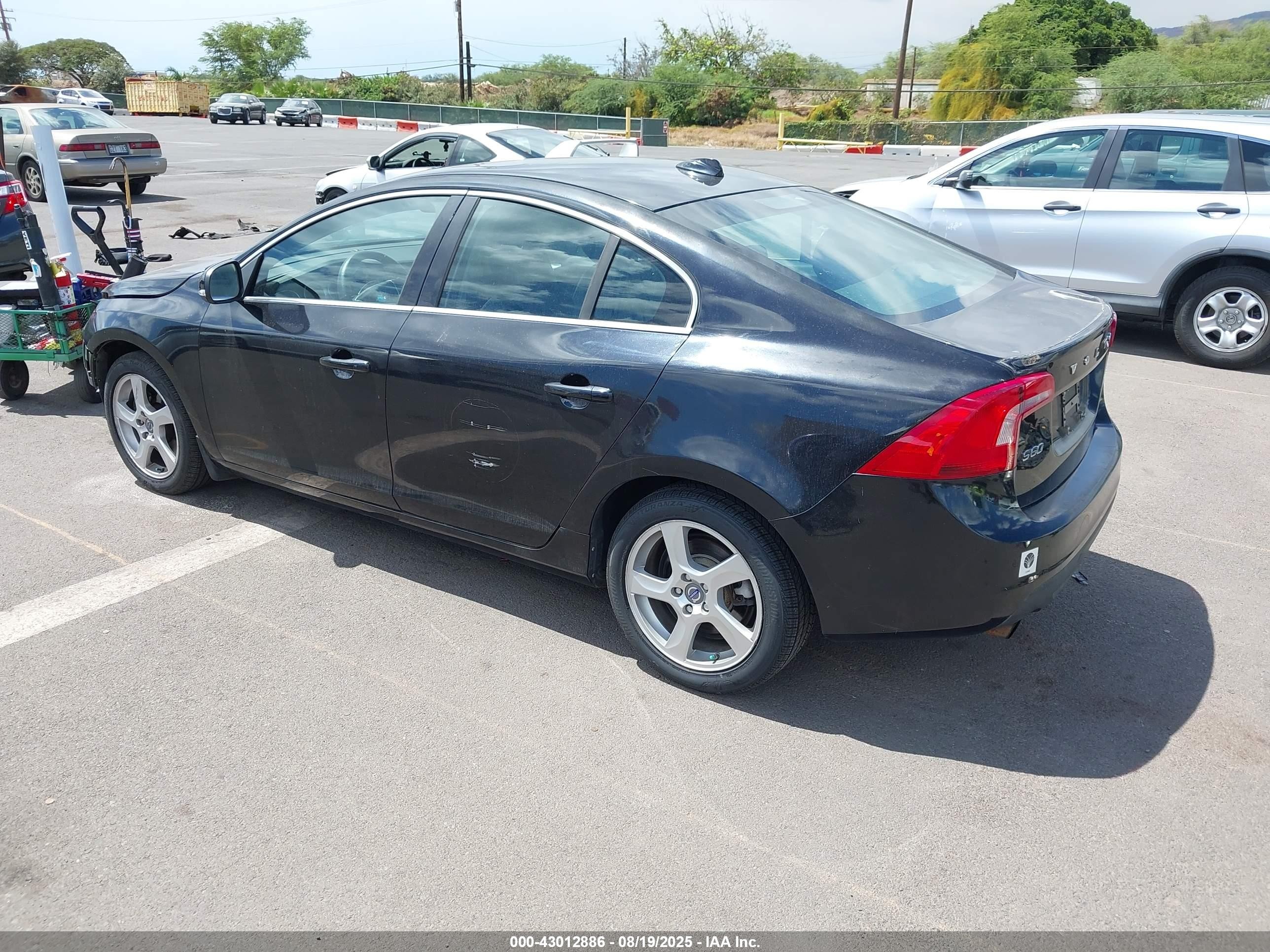2012 Volvo S60 T5 Black vin: YV1622FS5C2106259