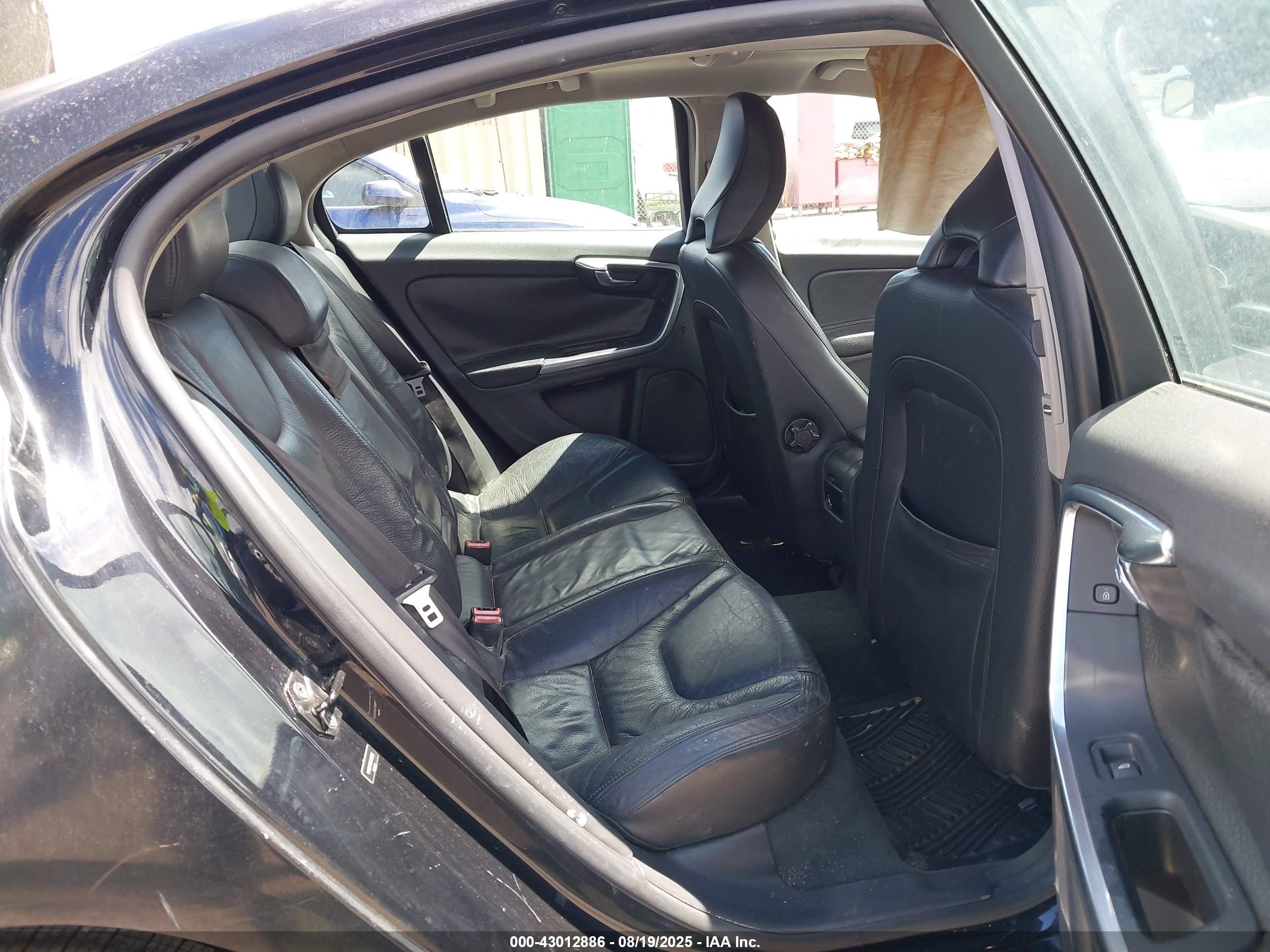 2012 Volvo S60 T5 Black vin: YV1622FS5C2106259