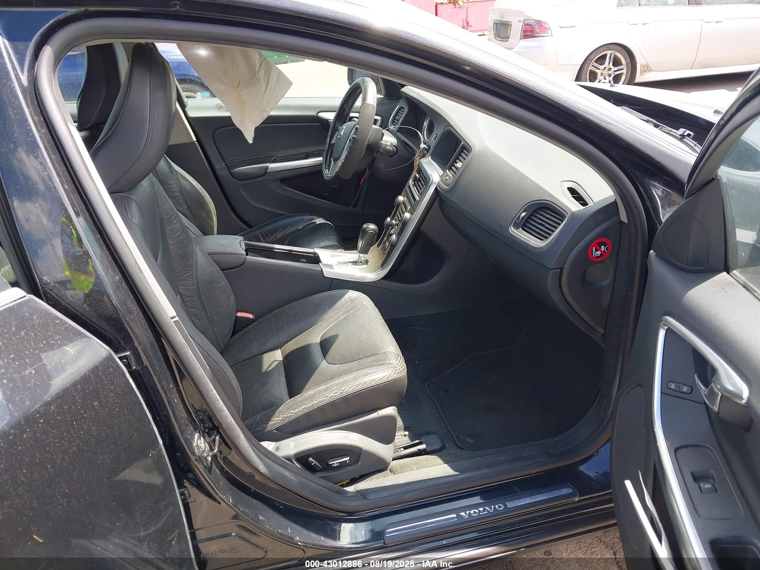 2012 Volvo S60 T5 Black vin: YV1622FS5C2106259