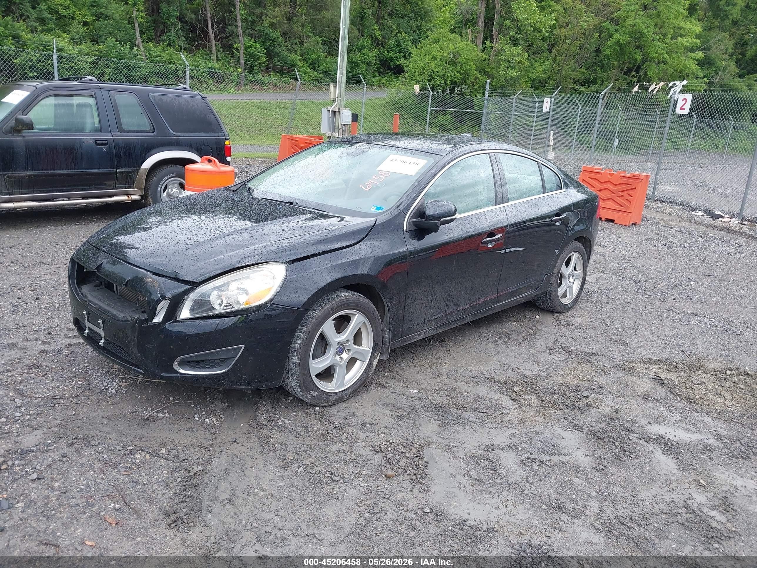 2012 Volvo S60 T5 Black vin: YV1622FS5C2123823
