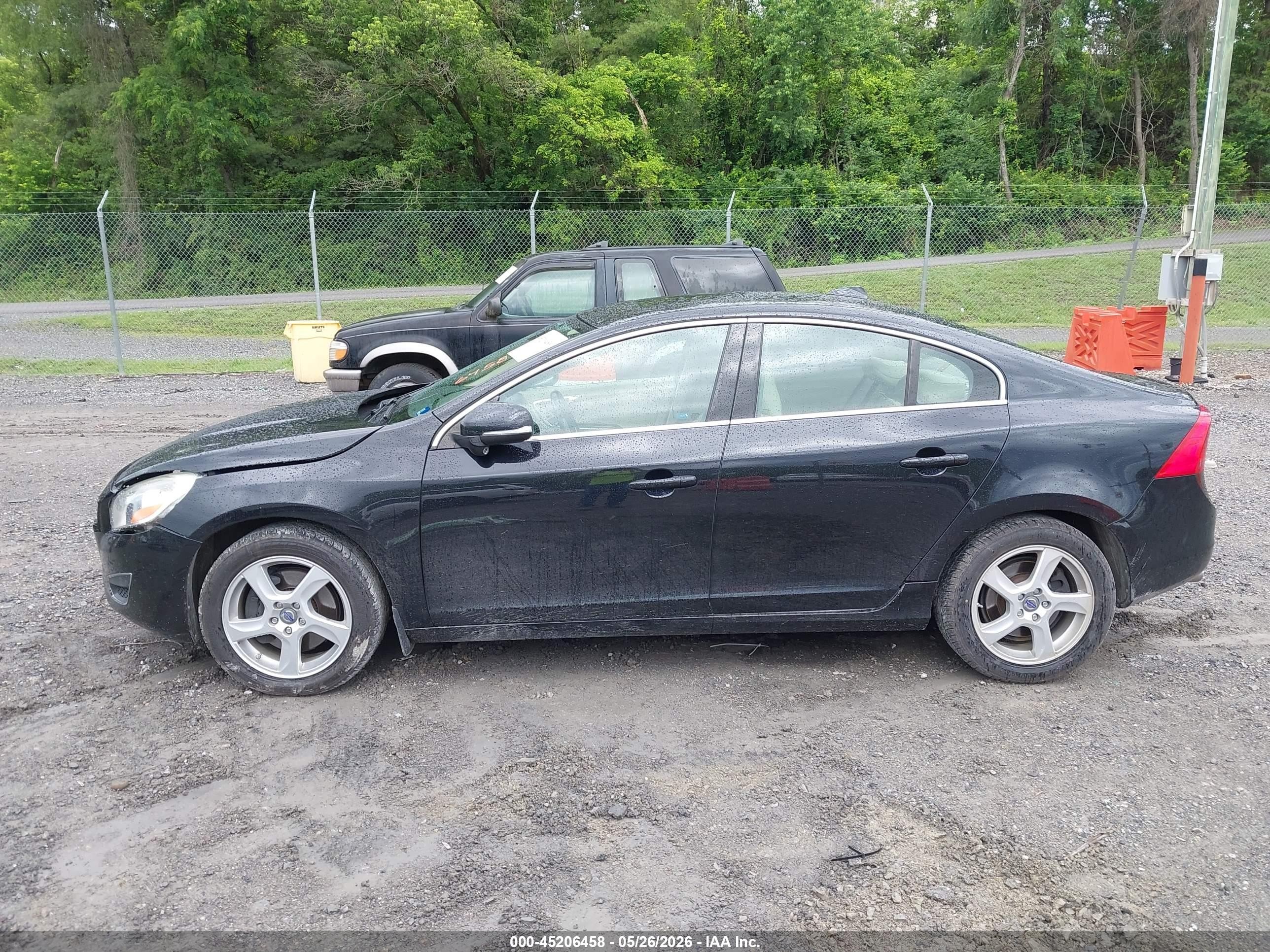 2012 Volvo S60 T5 Black vin: YV1622FS5C2123823