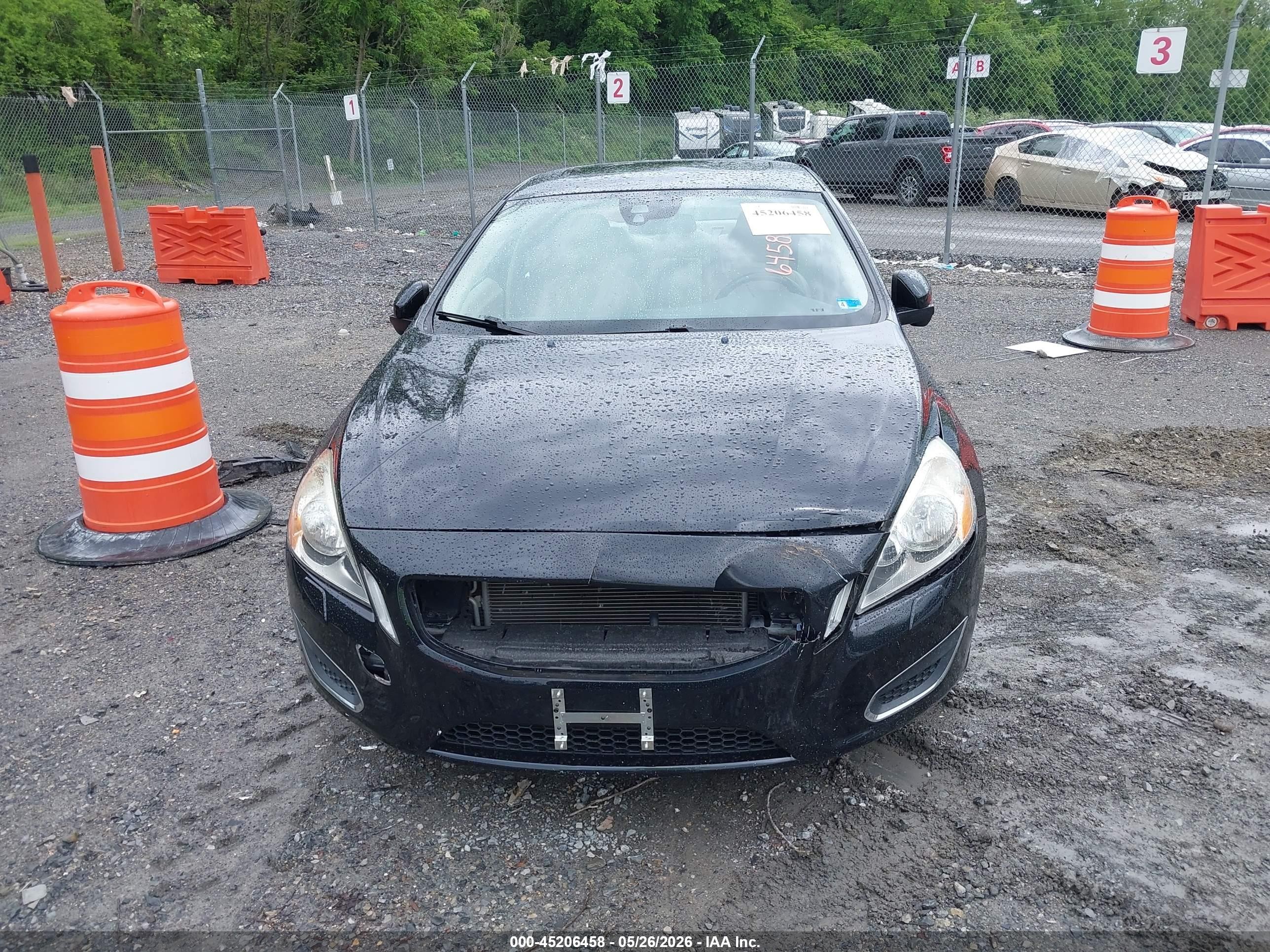2012 Volvo S60 T5 Black vin: YV1622FS5C2123823