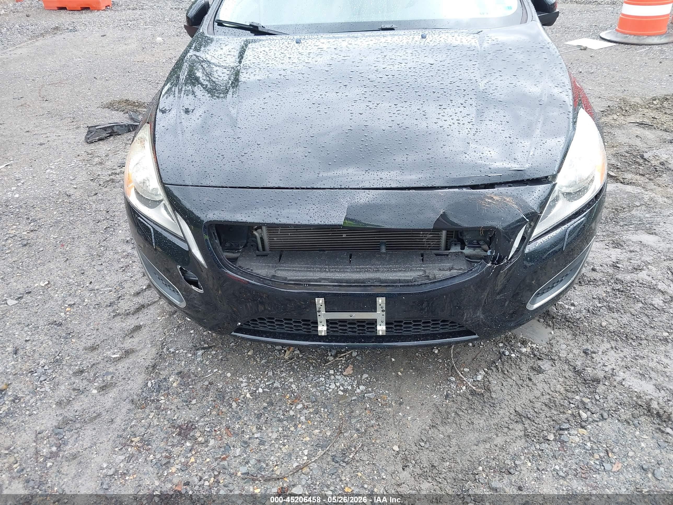 2012 Volvo S60 T5 Black vin: YV1622FS5C2123823