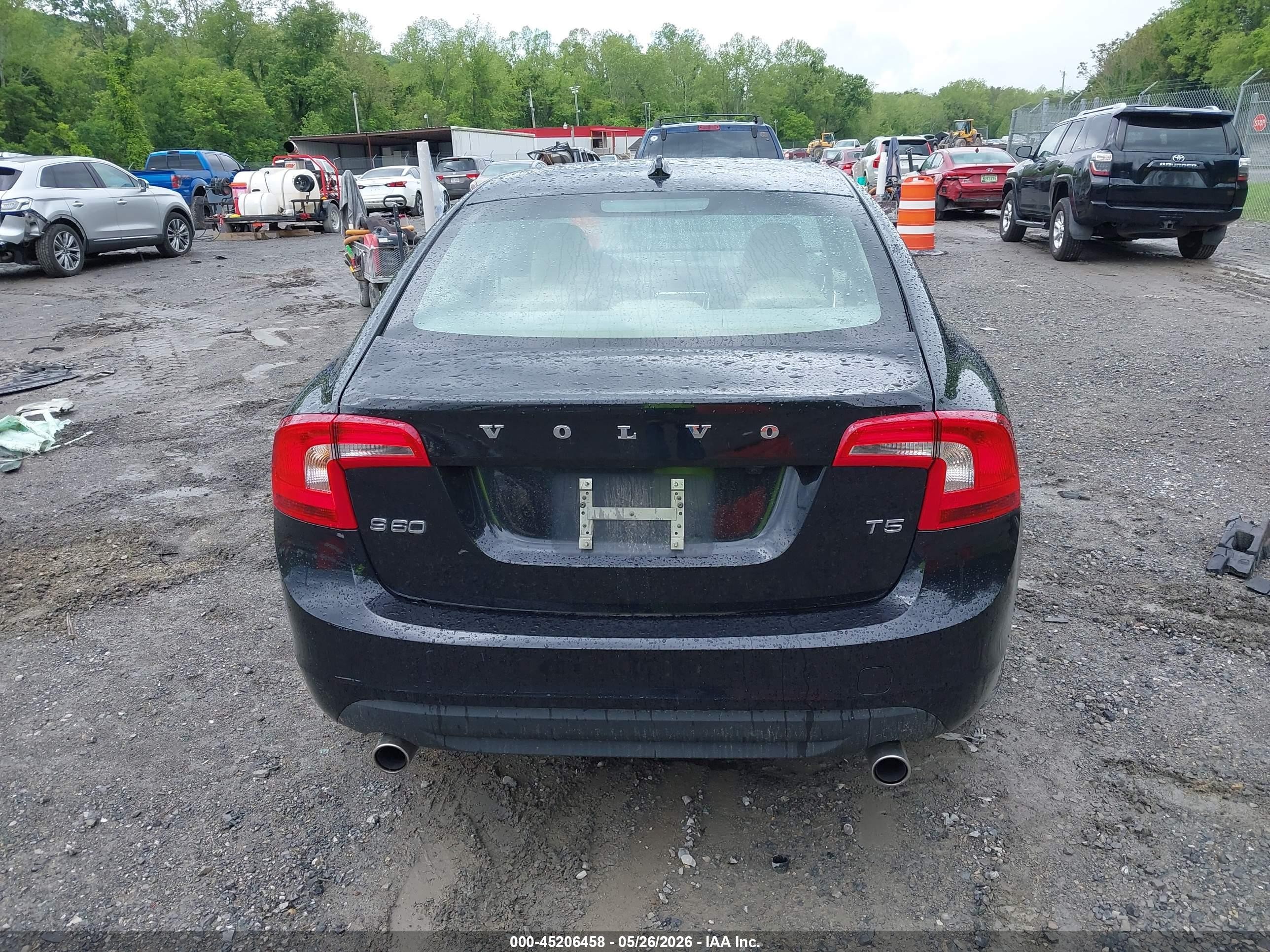 2012 Volvo S60 T5 Black vin: YV1622FS5C2123823
