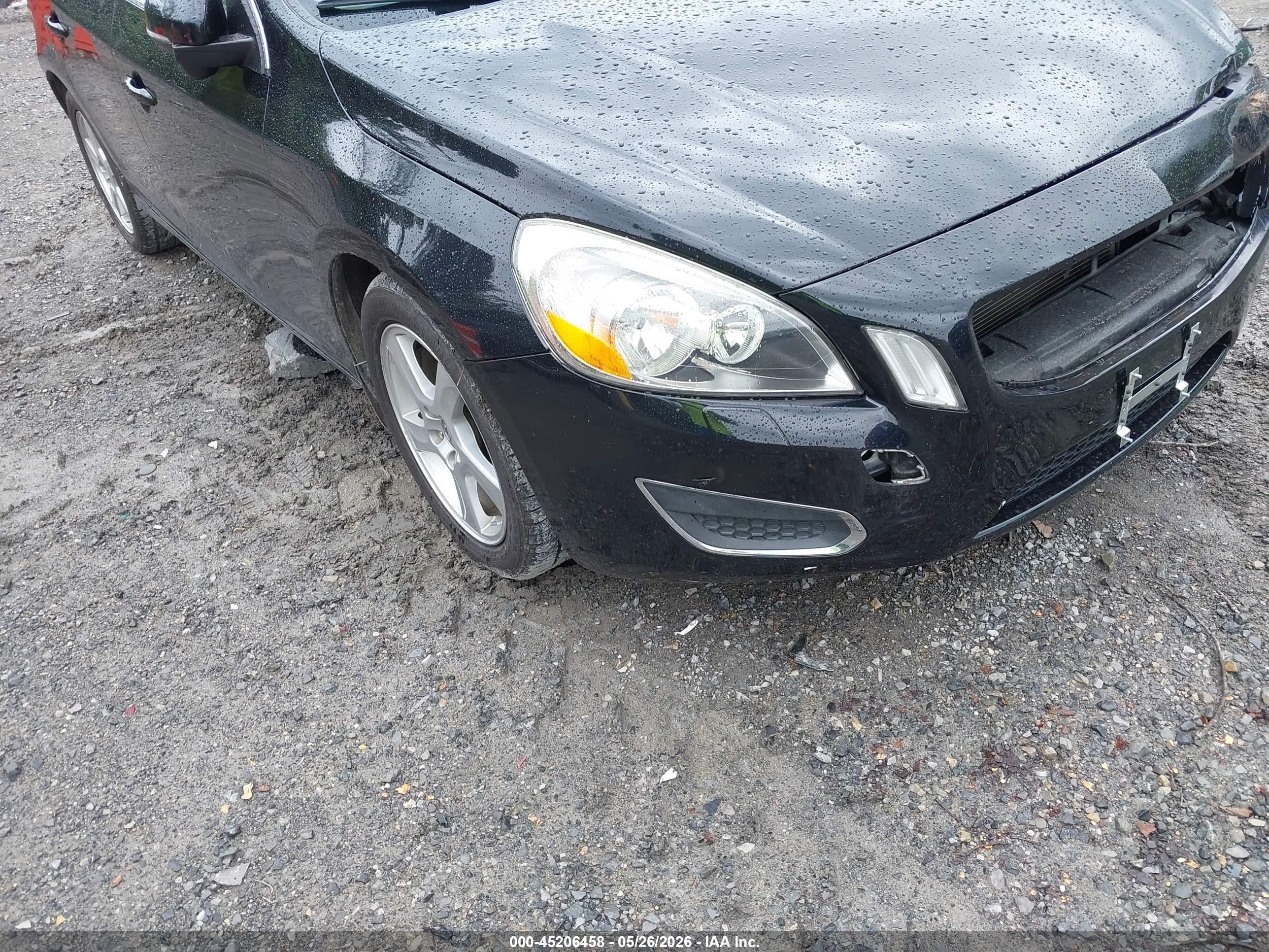 2012 Volvo S60 T5 Black vin: YV1622FS5C2123823