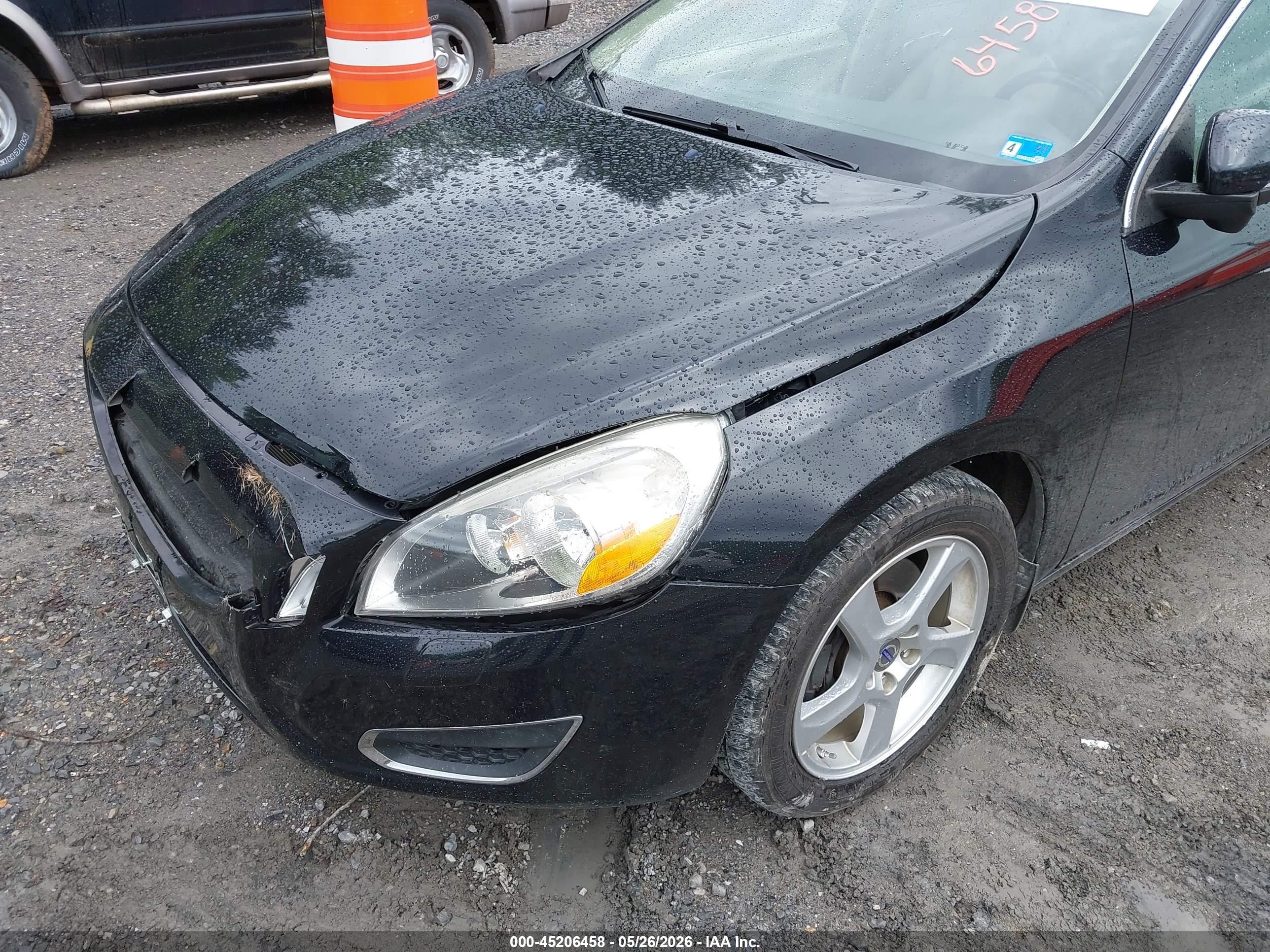 2012 Volvo S60 T5 Black vin: YV1622FS5C2123823