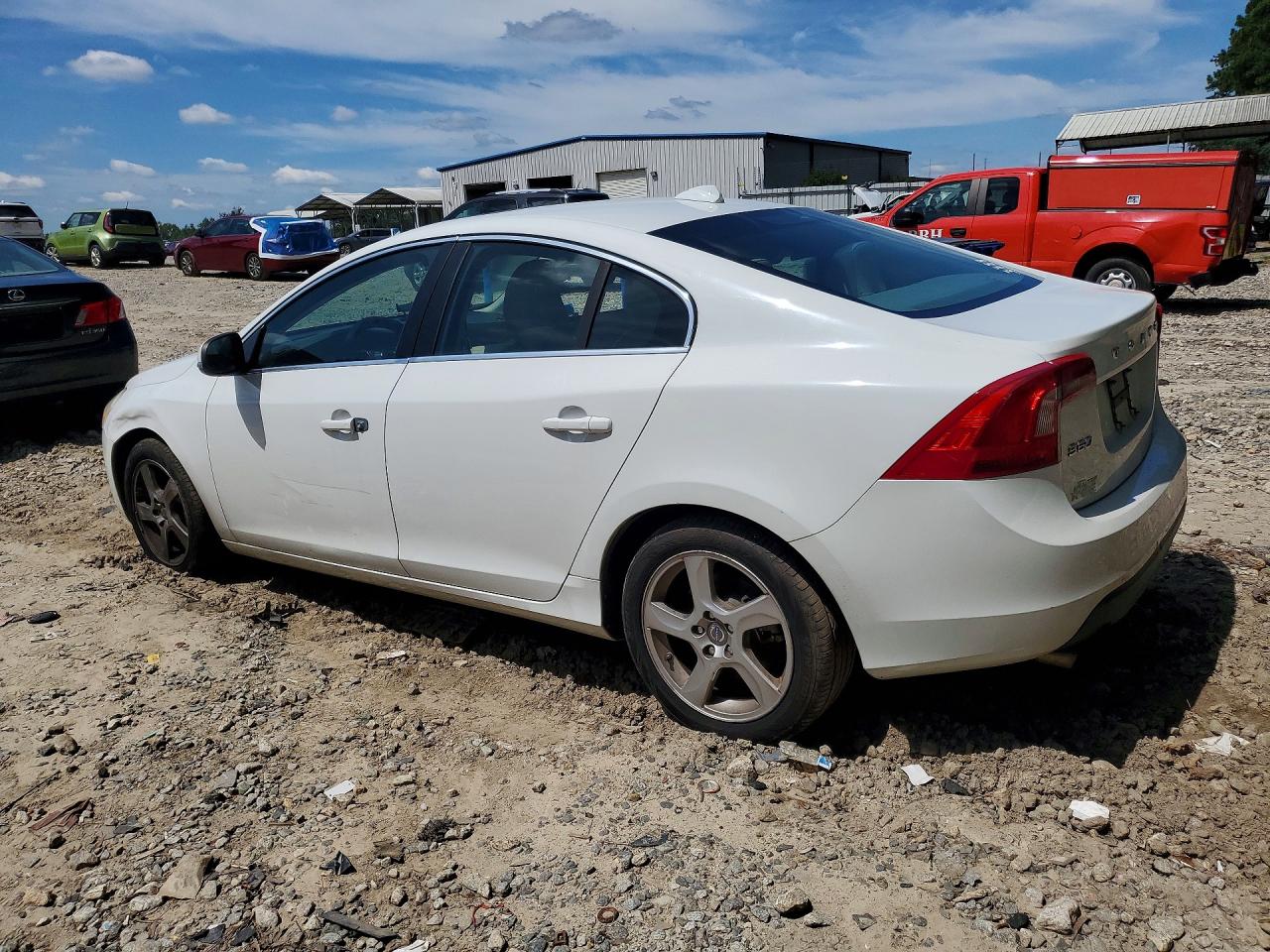 2012 Volvo S60 T5 White vin: YV1622FS6C2029191