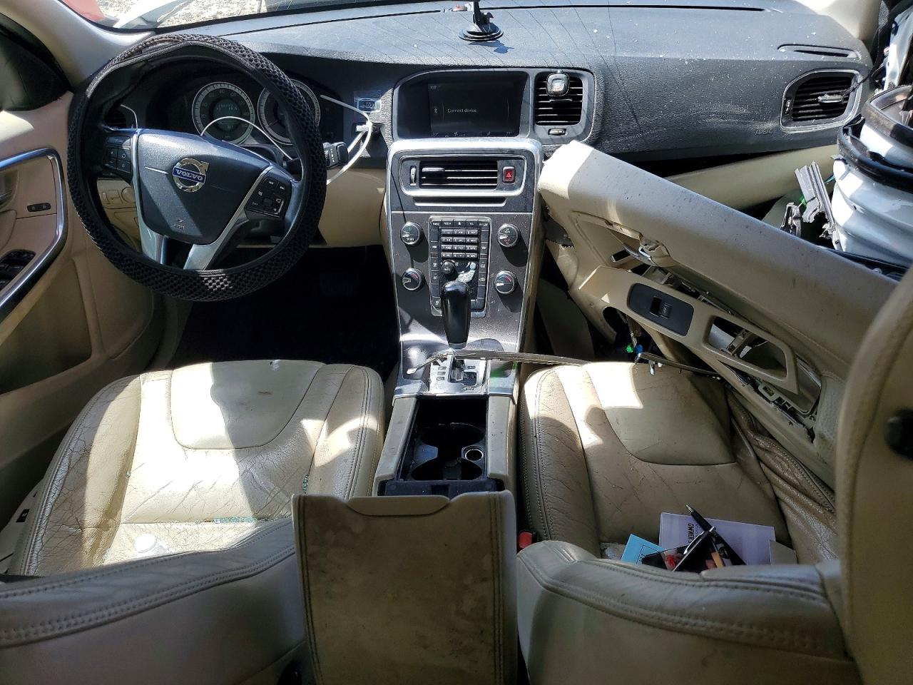 2012 Volvo S60 T5 White vin: YV1622FS6C2029191