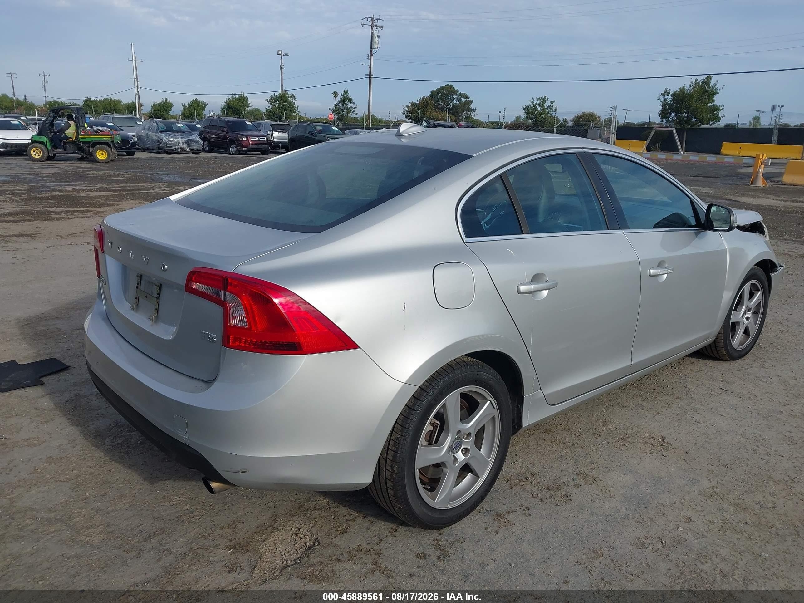 2012 Volvo S60 T5/t5 W/moonroof Gray vin: YV1622FS6C2050168