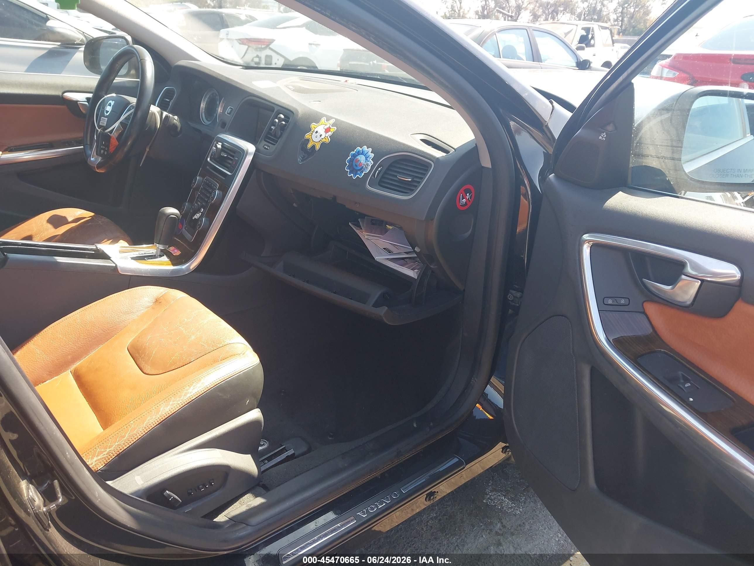 2012 Volvo S60 T5 Black vin: YV1622FS6C2084675