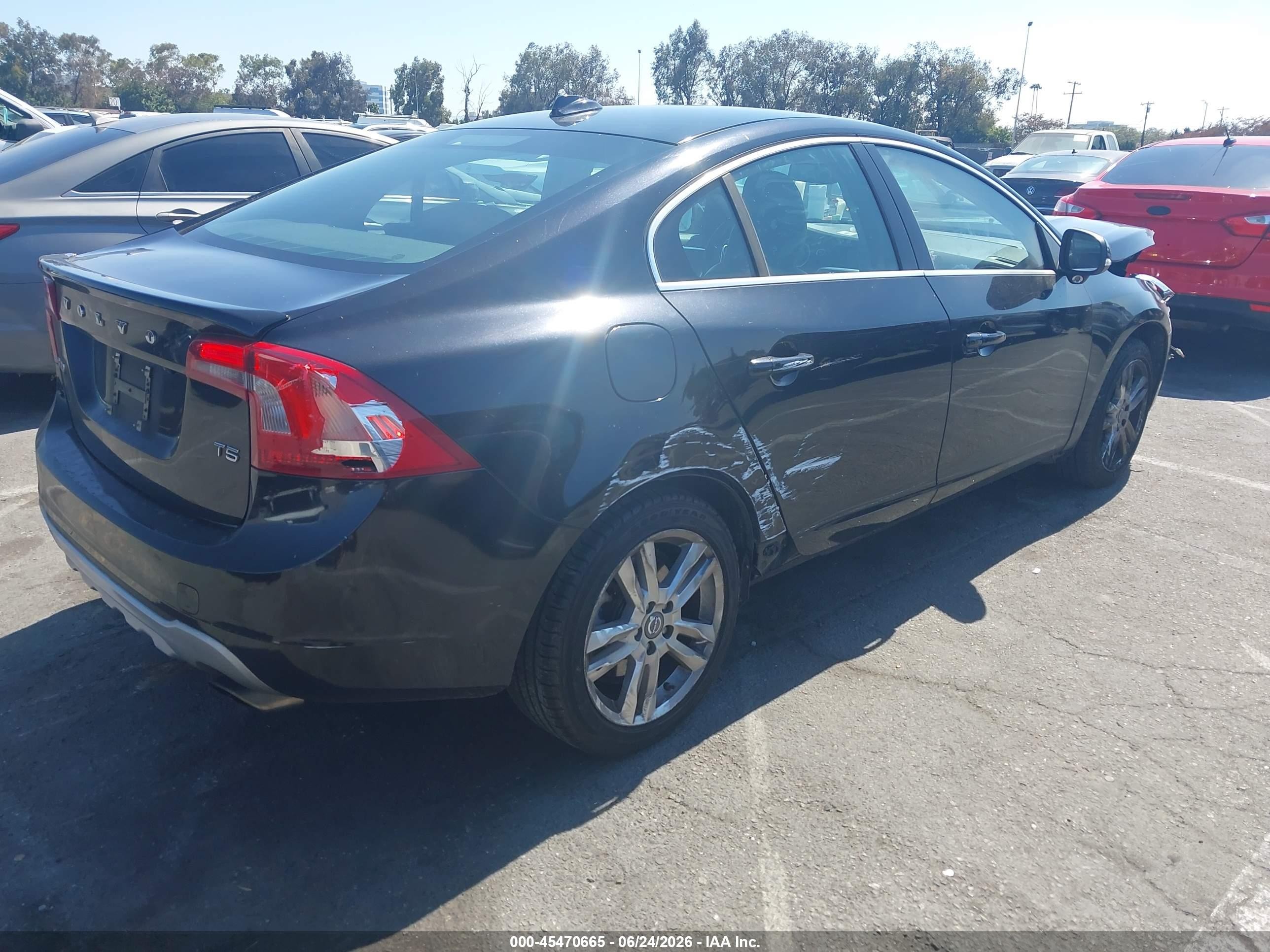 2012 Volvo S60 T5 Black vin: YV1622FS6C2084675