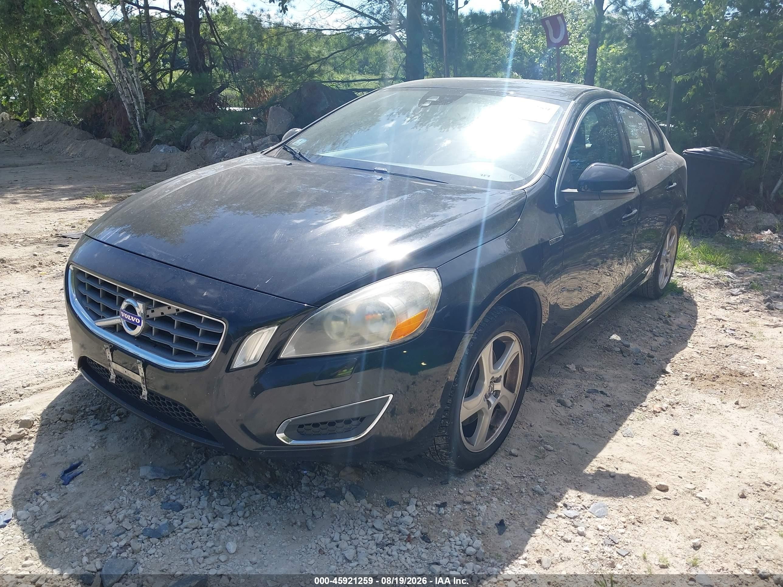 2012 Volvo S60 T5 Black vin: YV1622FS6C2112796