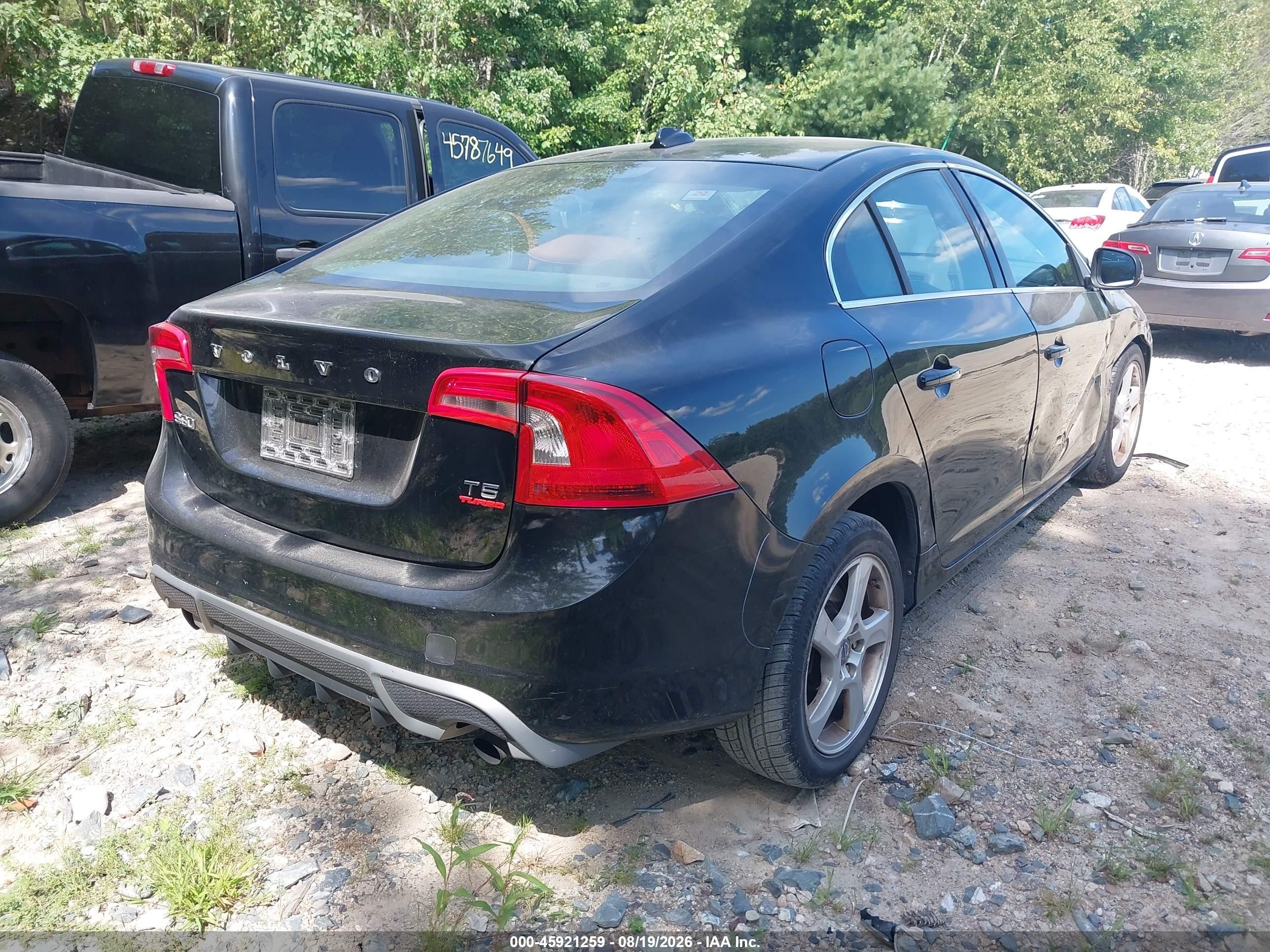 2012 Volvo S60 T5 Black vin: YV1622FS6C2112796