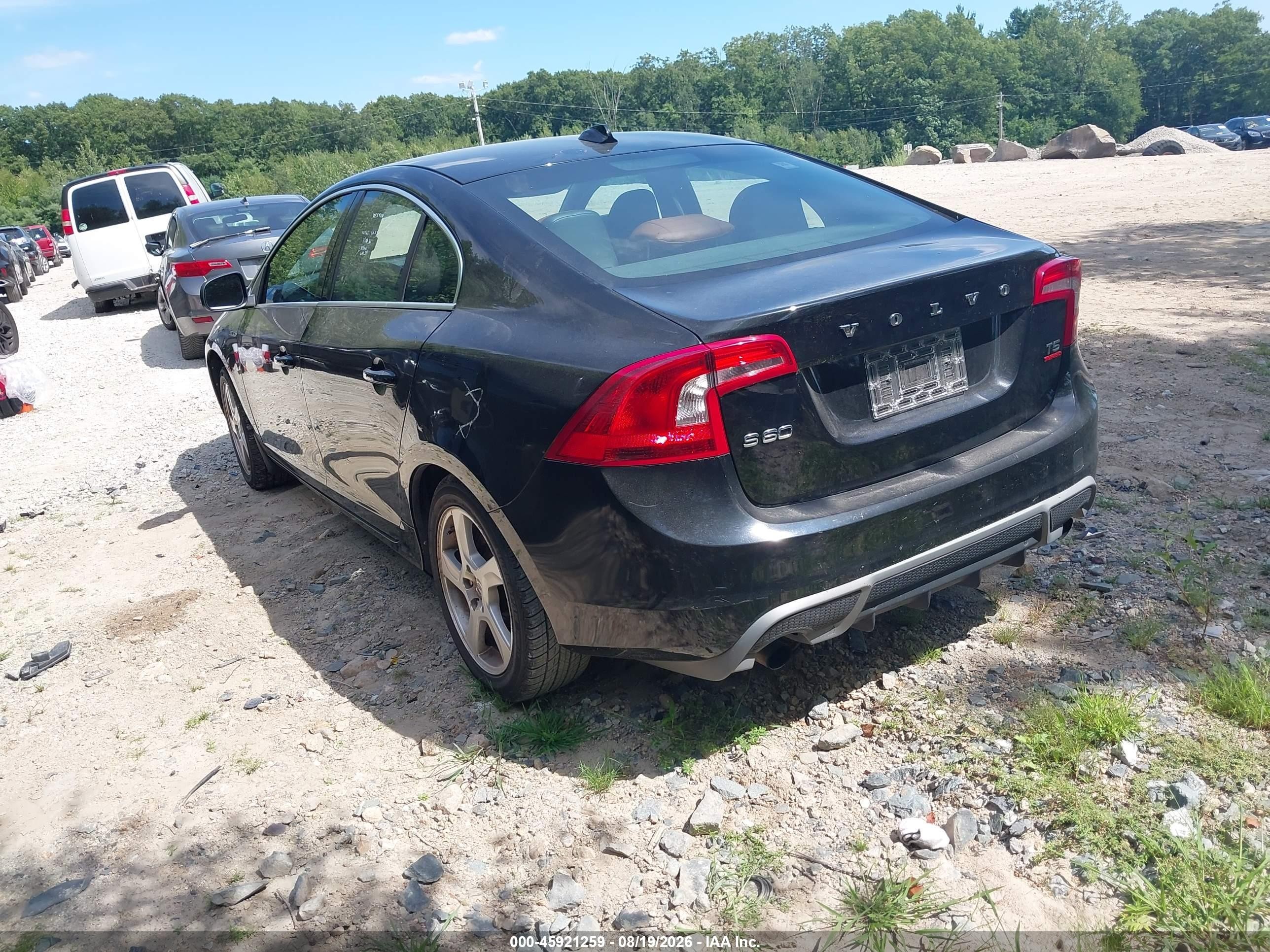 2012 Volvo S60 T5 Black vin: YV1622FS6C2112796