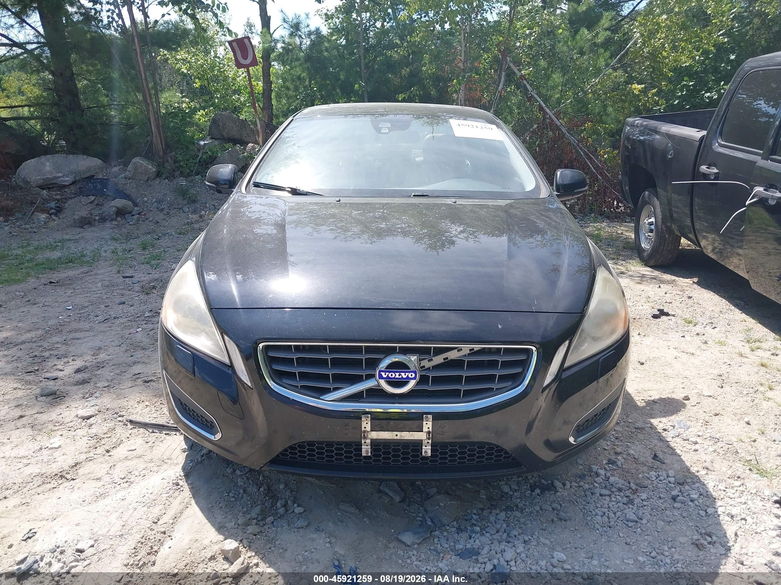 2012 Volvo S60 T5 Black vin: YV1622FS6C2112796