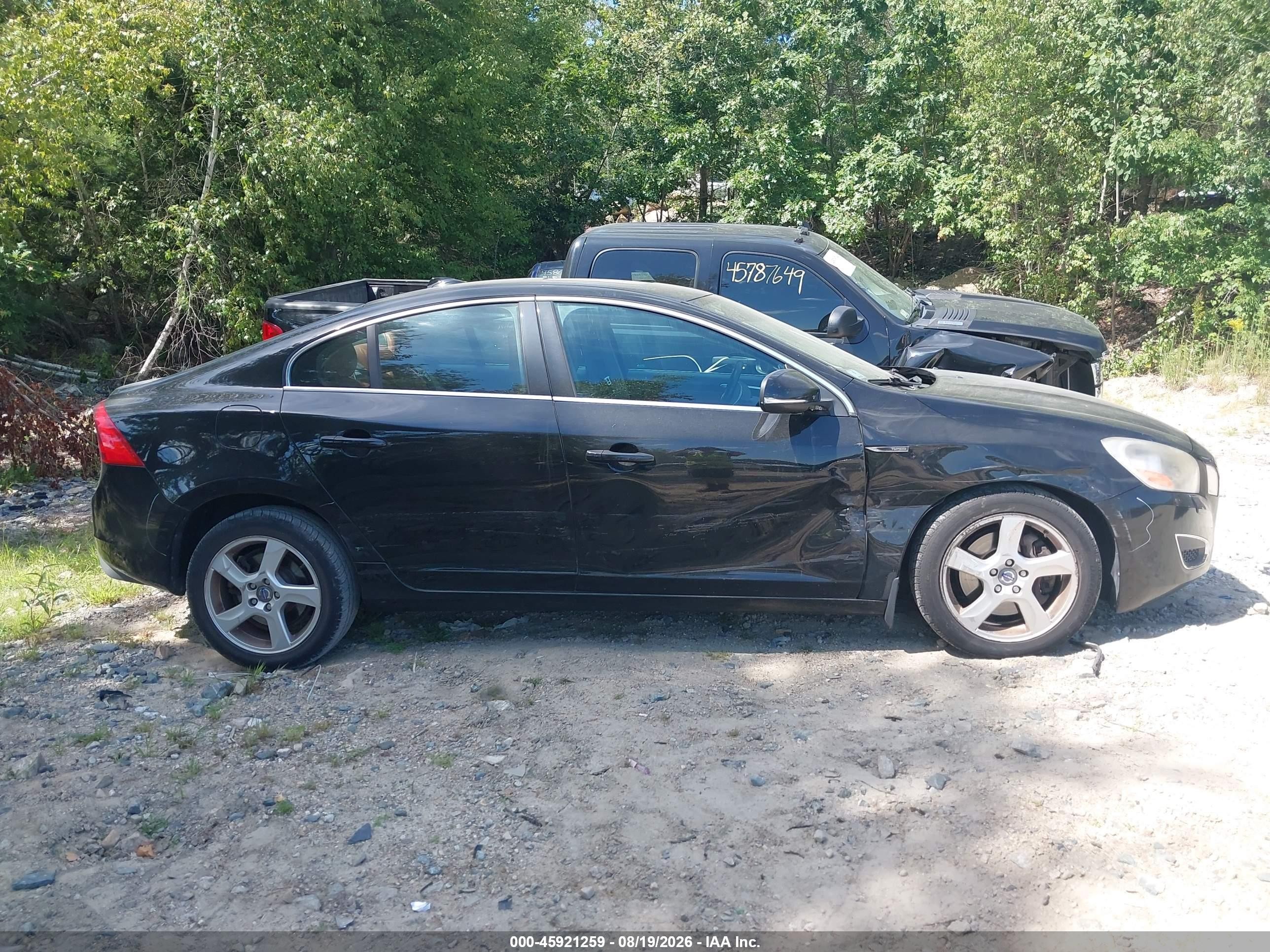 2012 Volvo S60 T5 Black vin: YV1622FS6C2112796