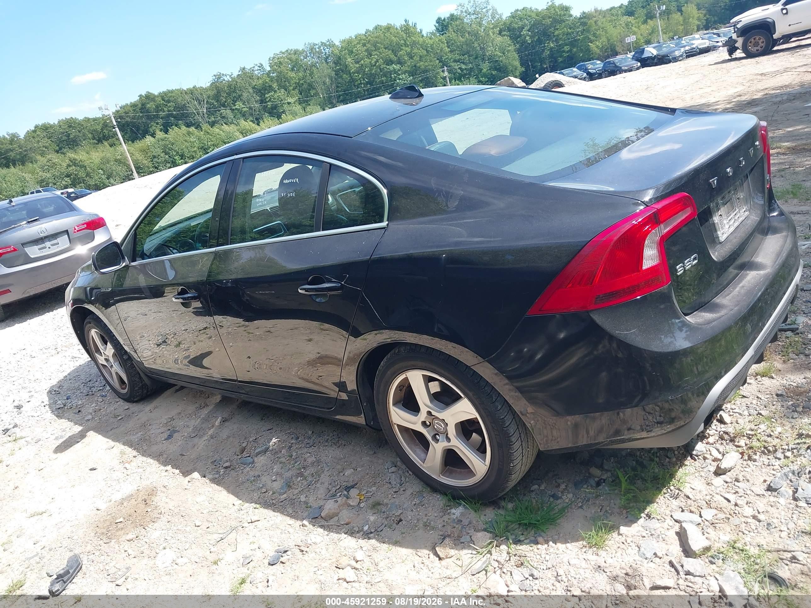 2012 Volvo S60 T5 Black vin: YV1622FS6C2112796