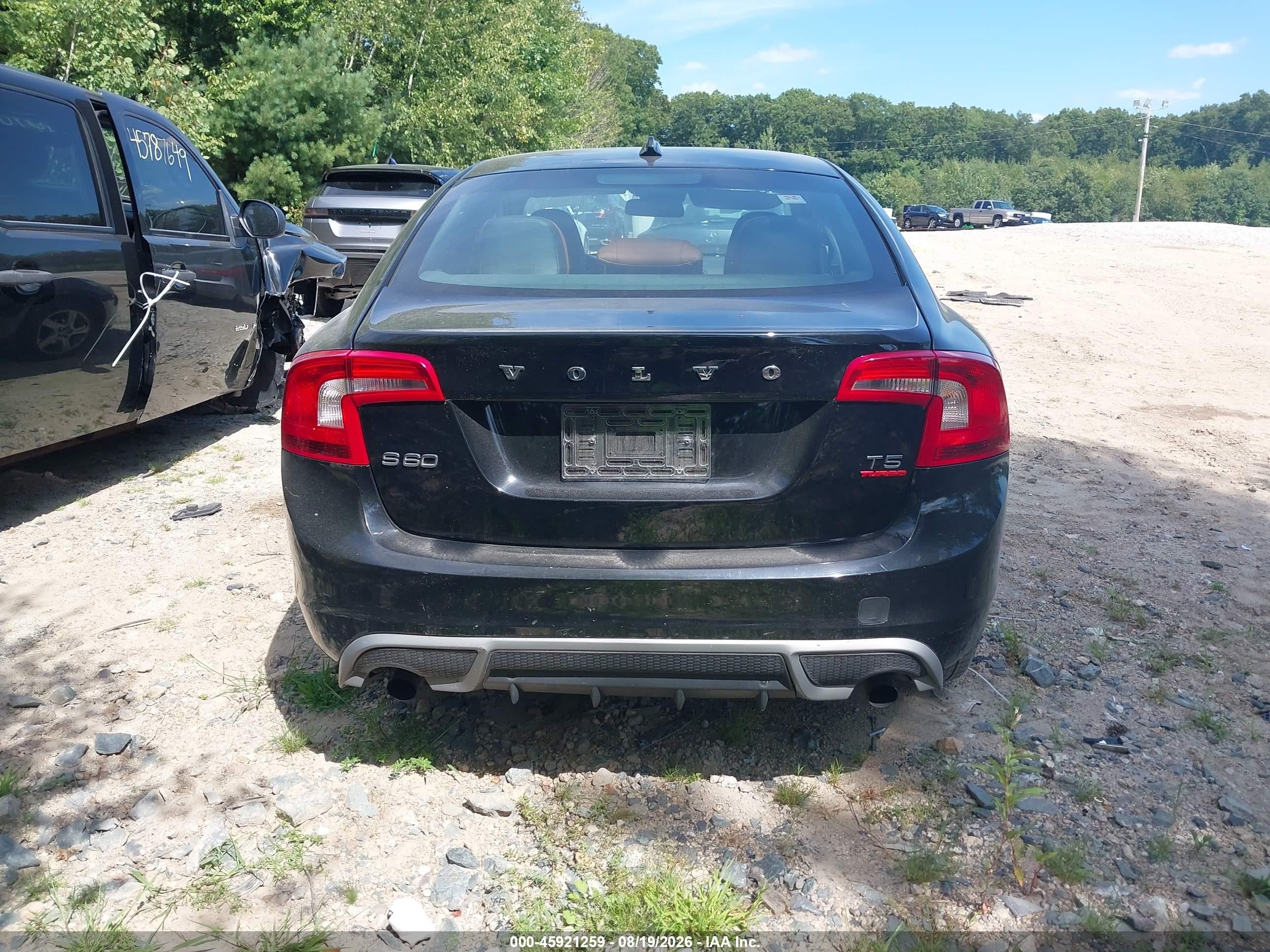 2012 Volvo S60 T5 Black vin: YV1622FS6C2112796