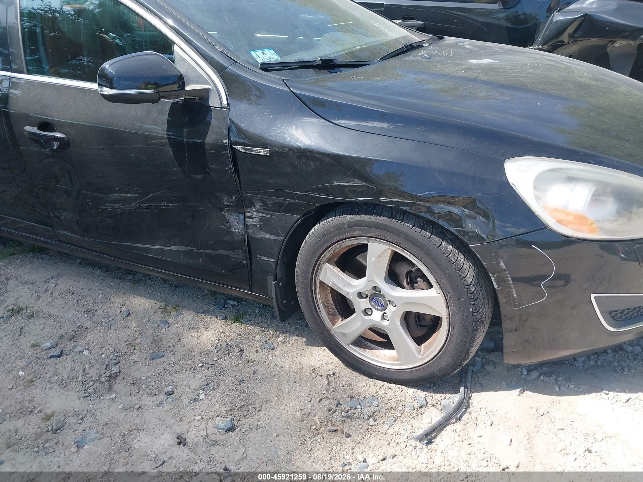 2012 Volvo S60 T5 Black vin: YV1622FS6C2112796