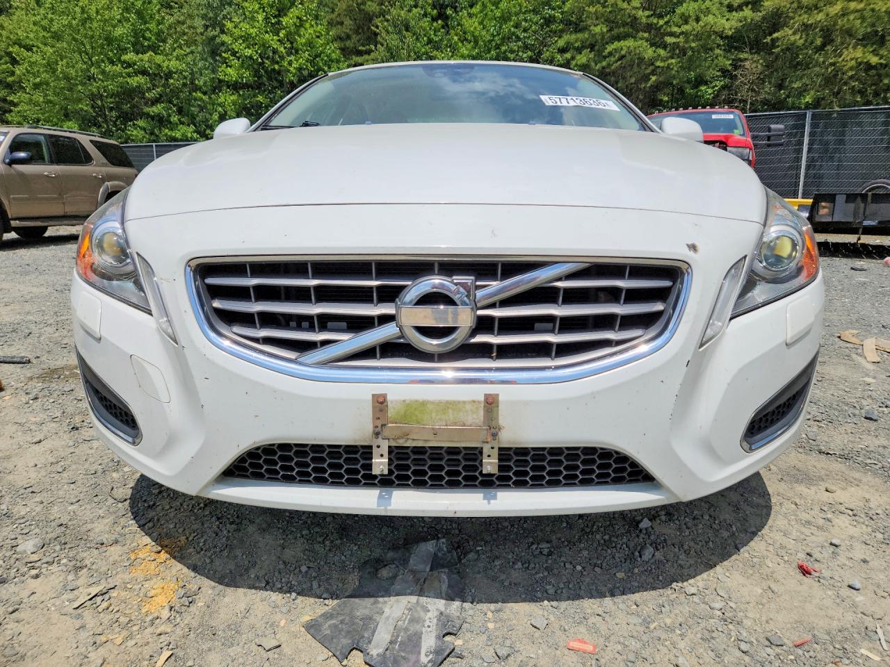 2012 Volvo S60 T5 White vin: YV1622FS6C2130201