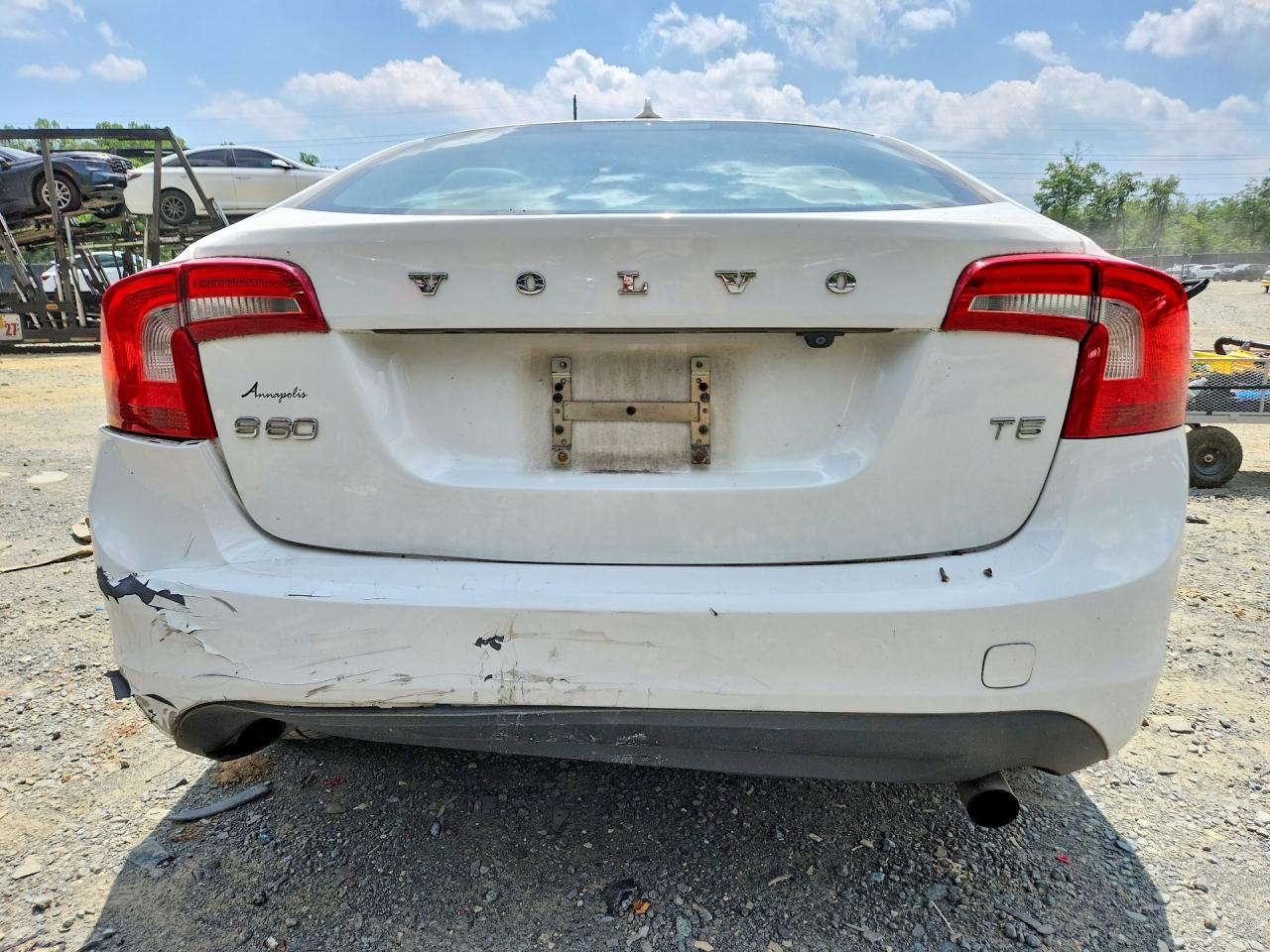 2012 Volvo S60 T5 White vin: YV1622FS6C2130201