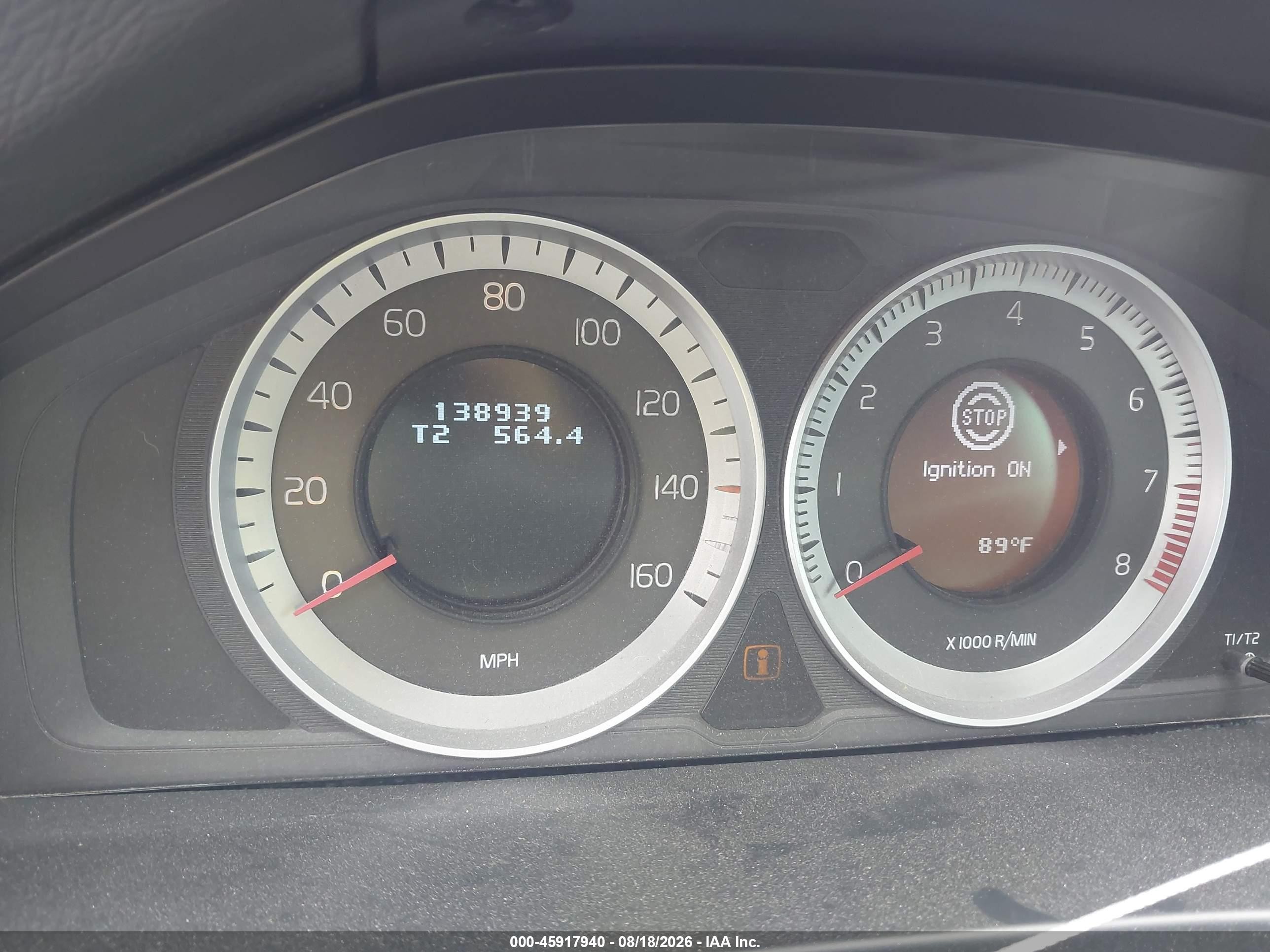 2012 Volvo S60 T5 Silver vin: YV1622FS7C2046632