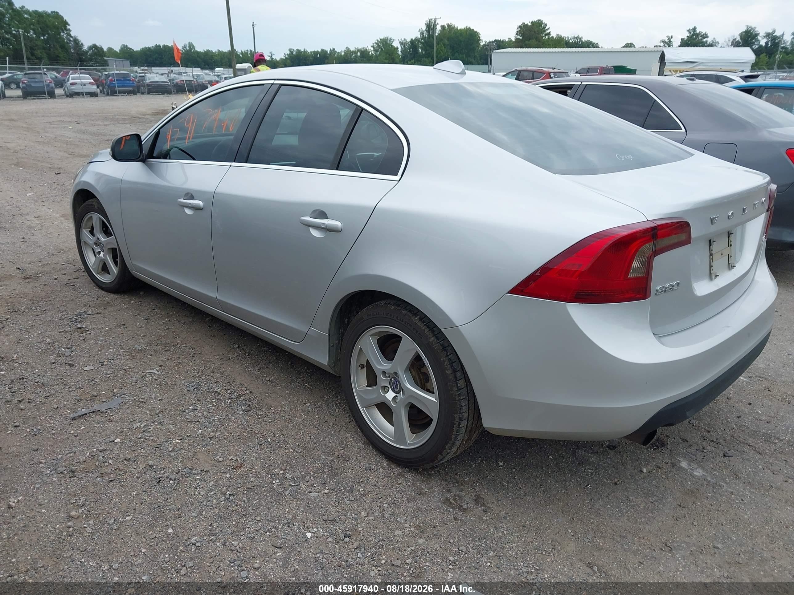 2012 Volvo S60 T5 Silver vin: YV1622FS7C2046632