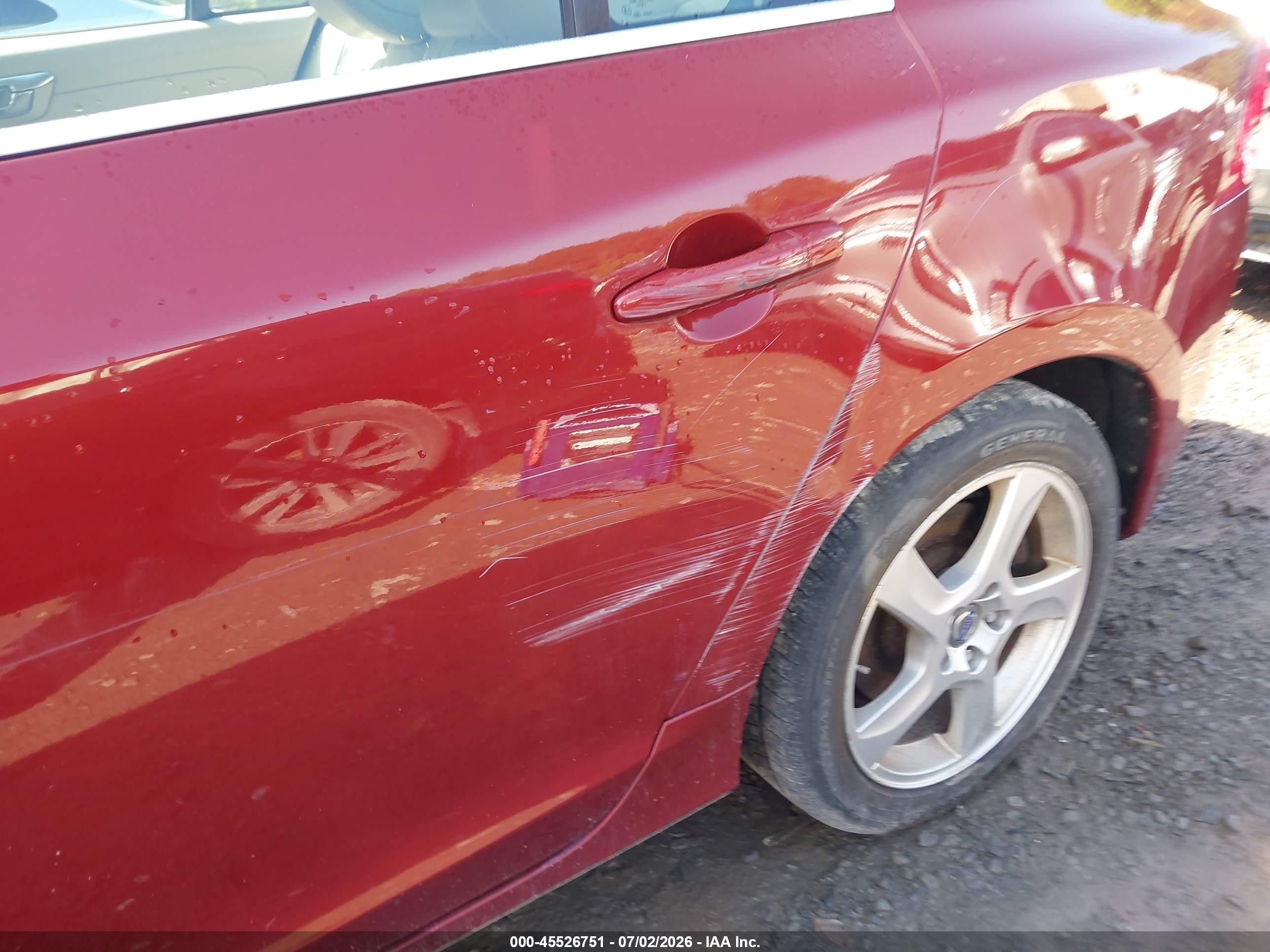 2012 Volvo S60 T5 Maroon vin: YV1622FS7C2107851