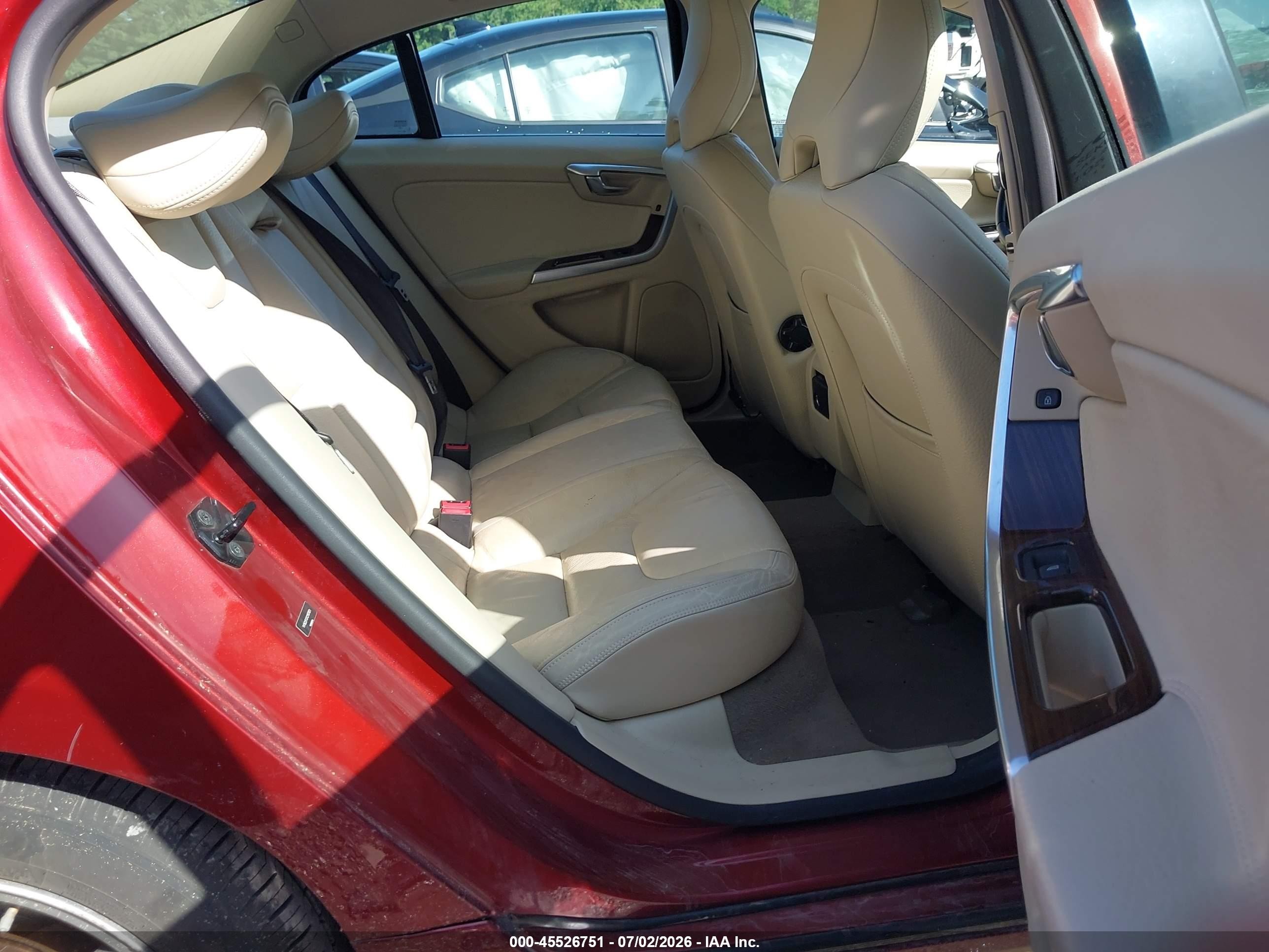 2012 Volvo S60 T5 Maroon vin: YV1622FS7C2107851