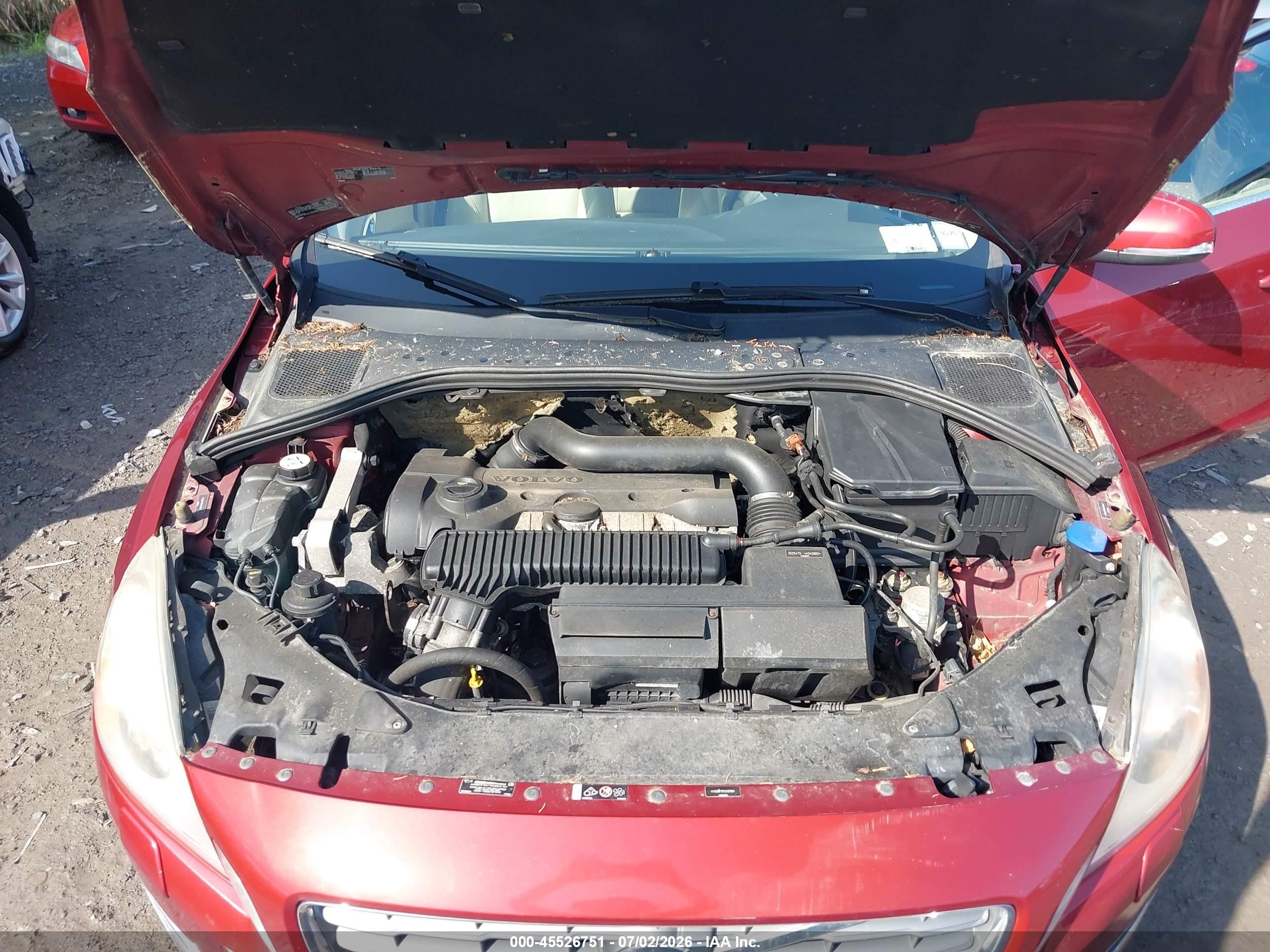 2012 Volvo S60 T5 Maroon vin: YV1622FS7C2107851
